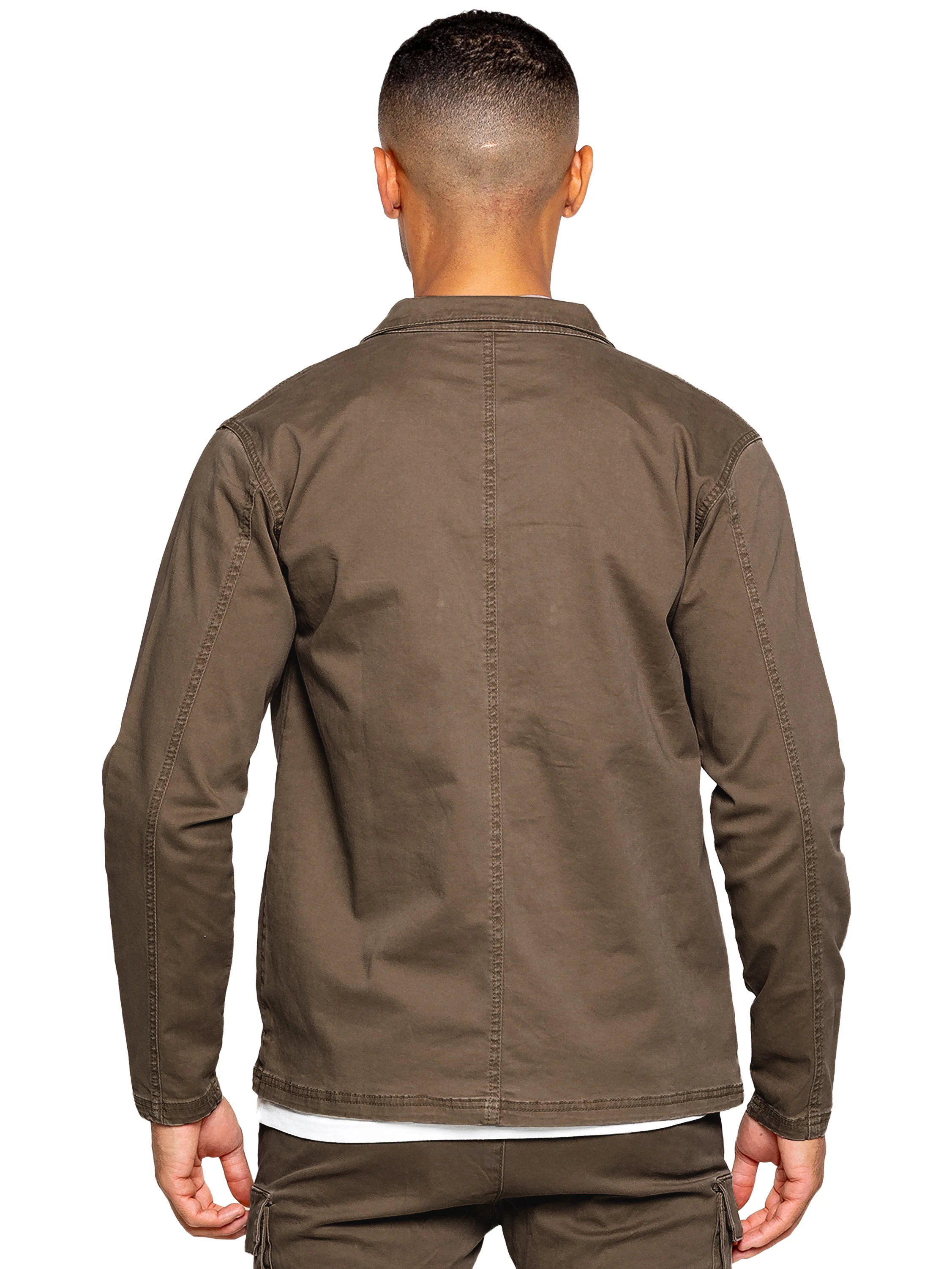 Nova Dye Cargo Jacket - Brown - Image 2