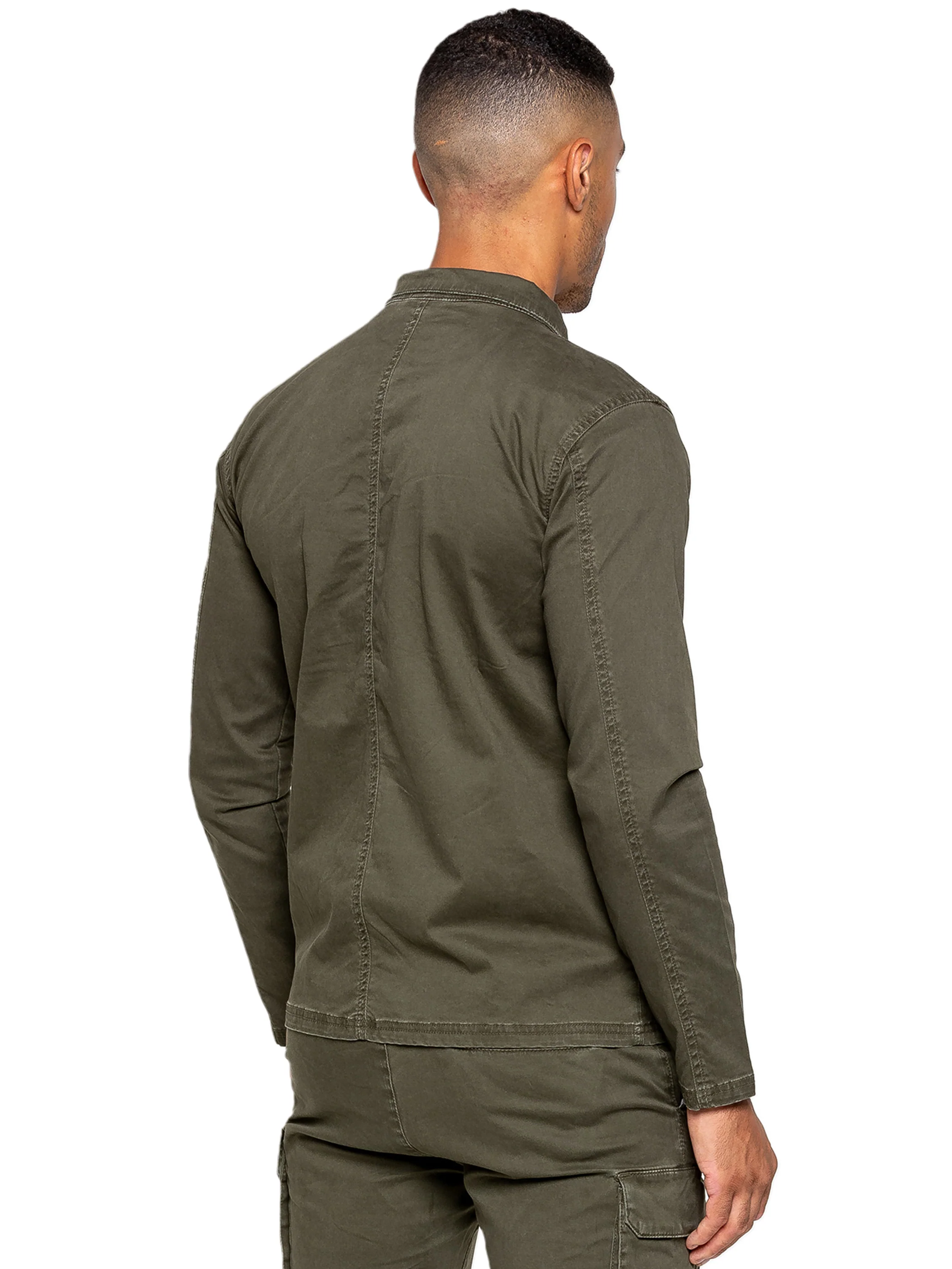 Nova Dye Cargo Jacket - Khaki - Image 4