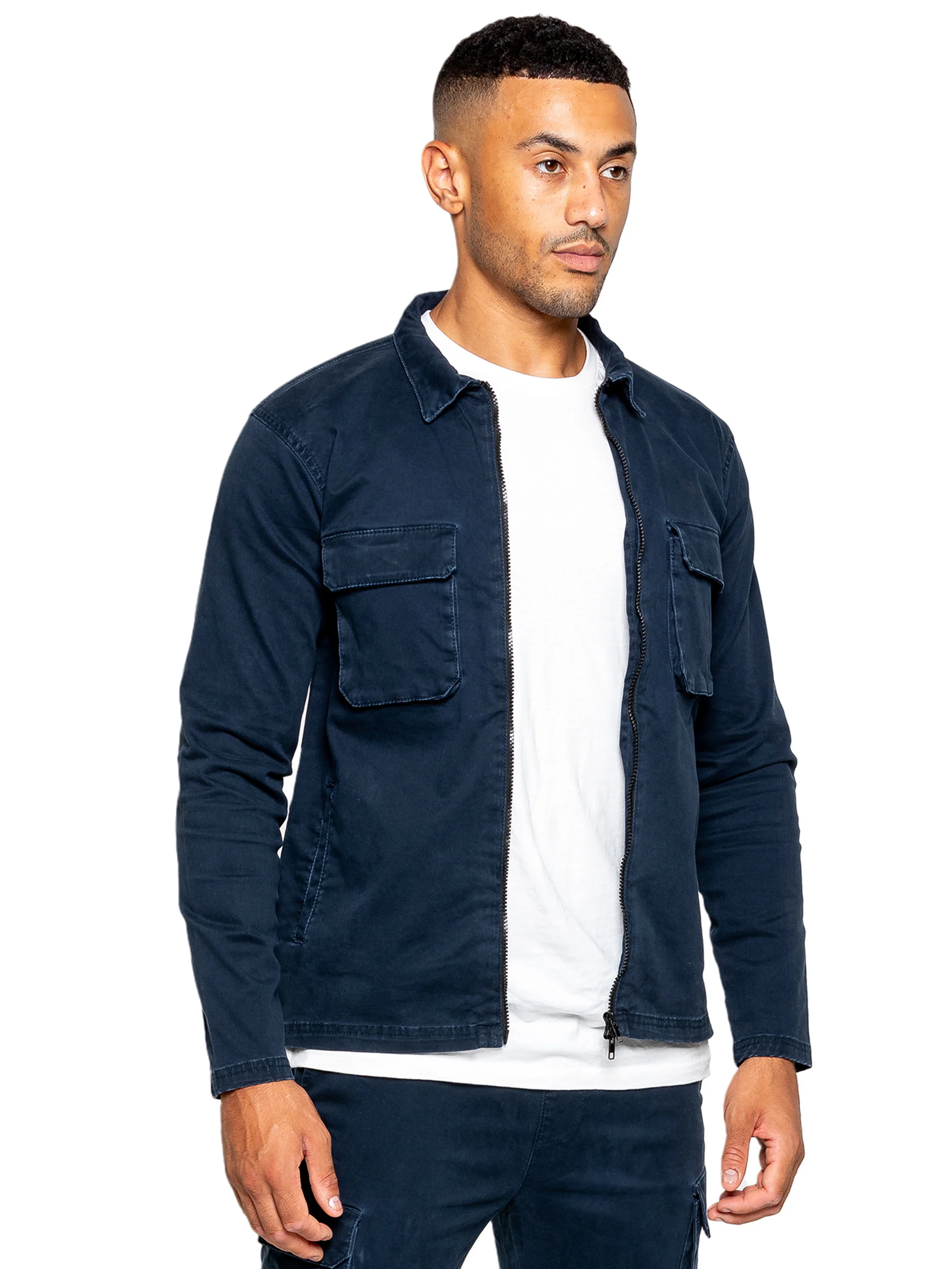 Nova Dye Cargo Jacket - Navy - Image 5