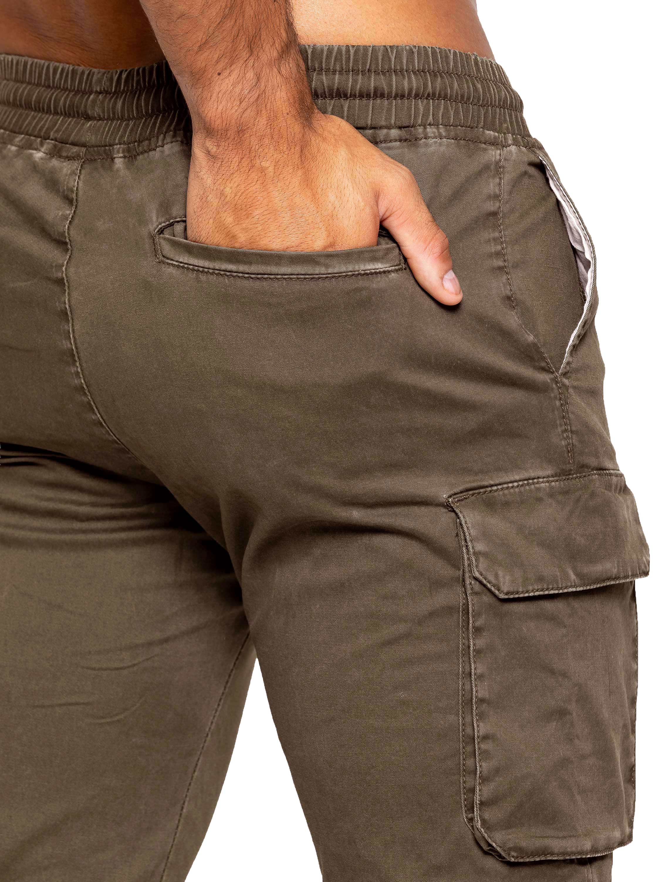 Nova Dye Cargo Pants - Brown - Image 4
