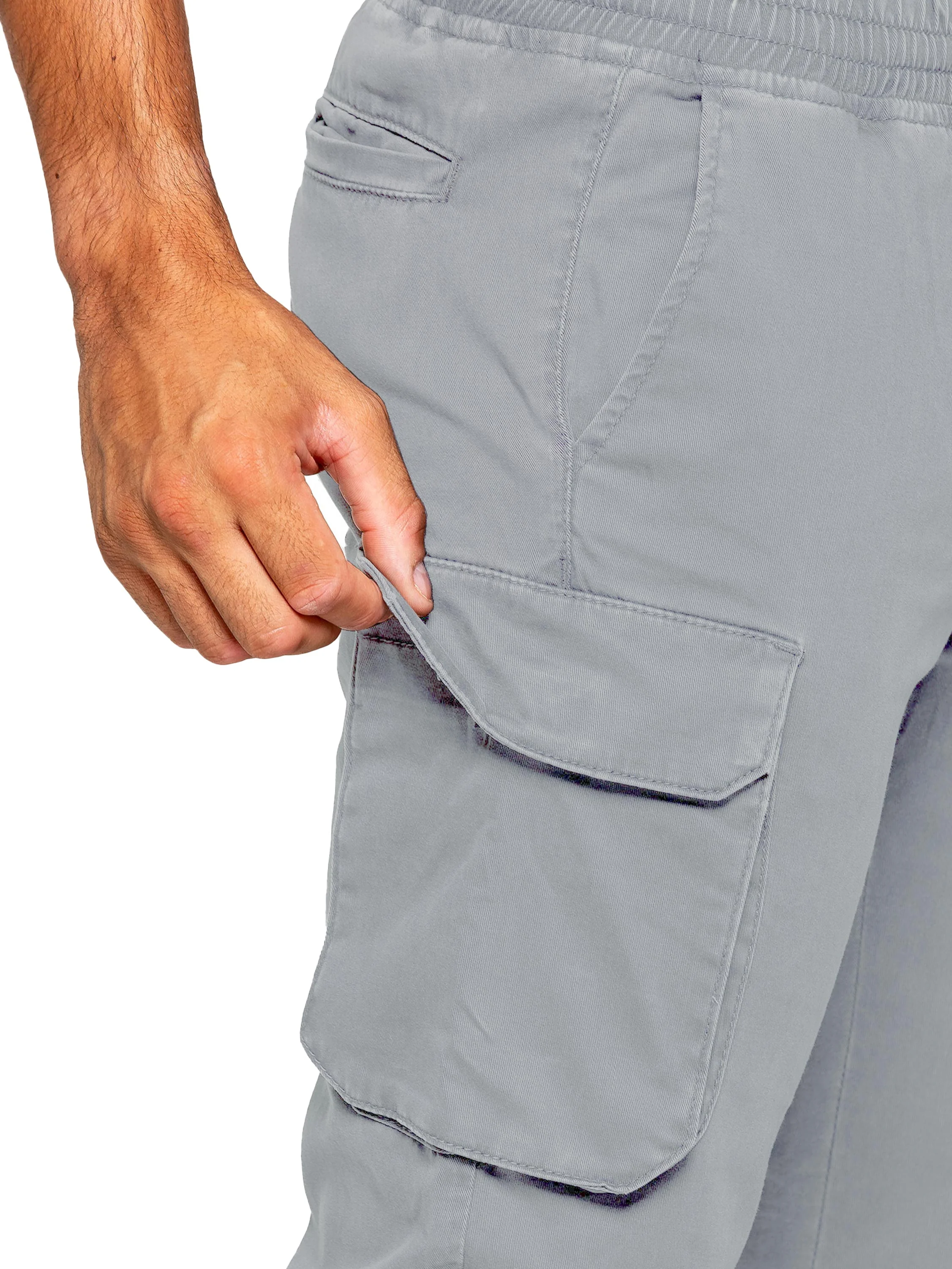 Nova Dye Cargo Pants - Light Grey - Image 5