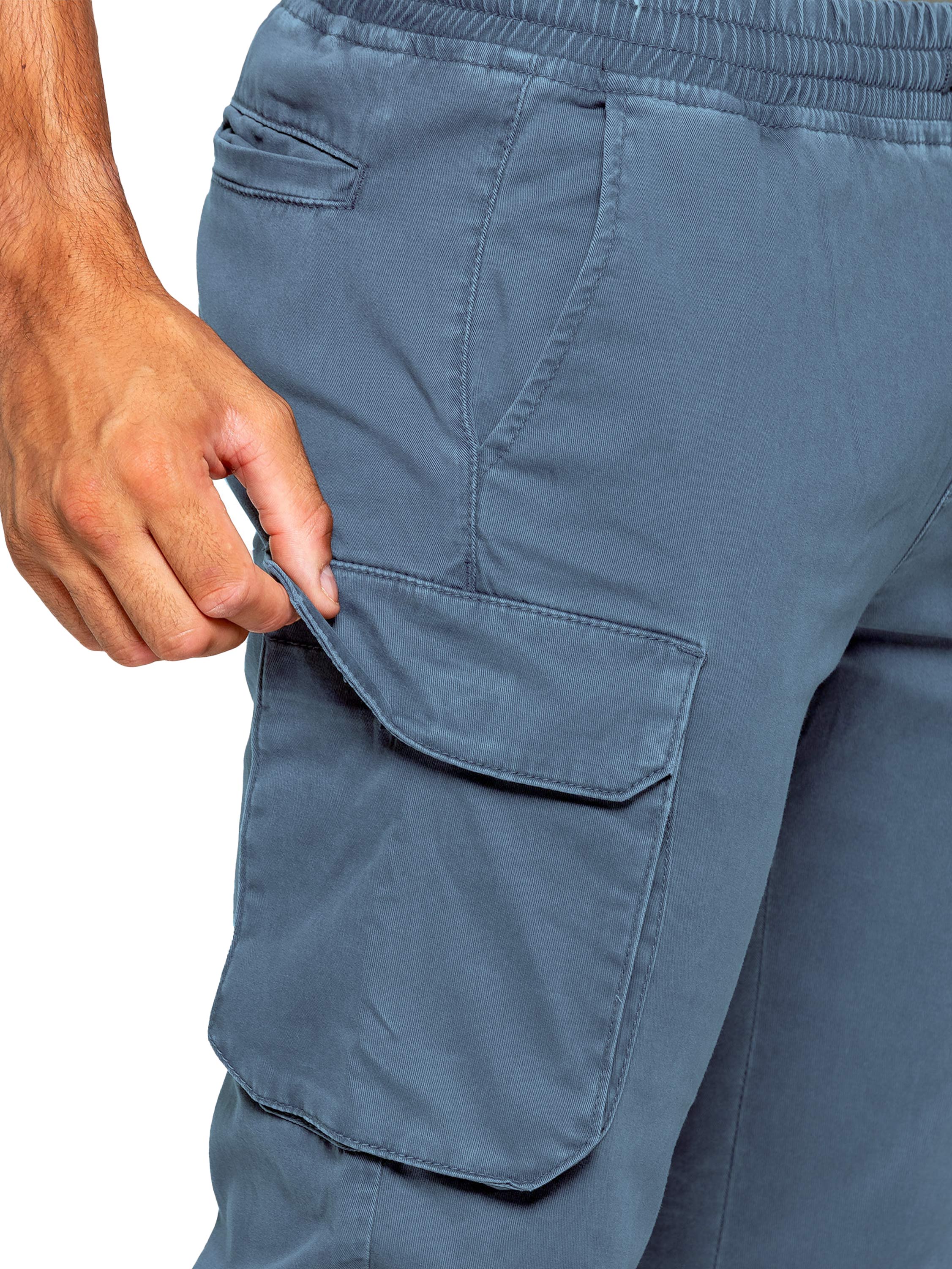 Nova Dye Cargo Pants - Steel Blue - Image 4