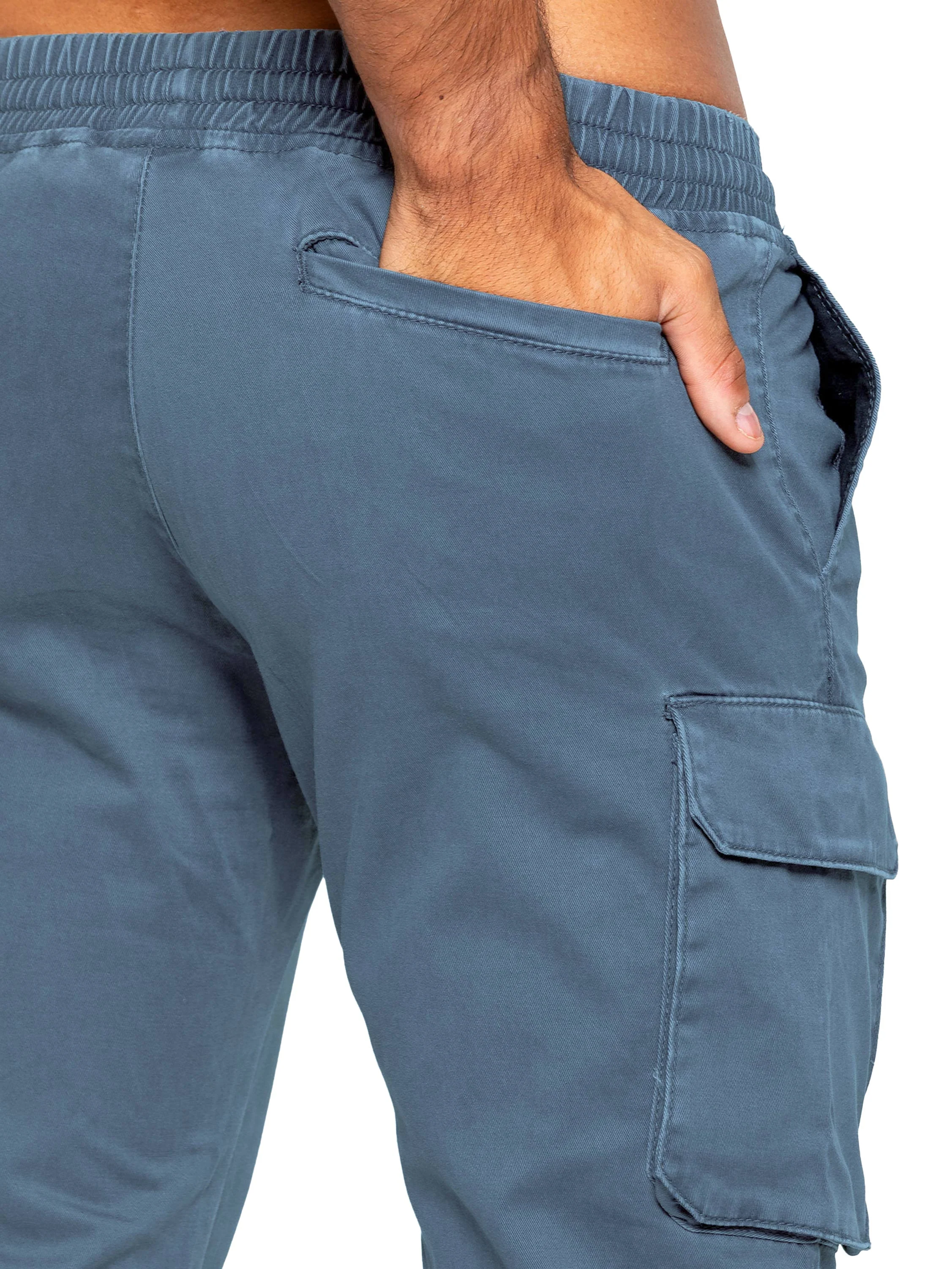 Nova Dye Cargo Pants - Steel Blue - Image 5