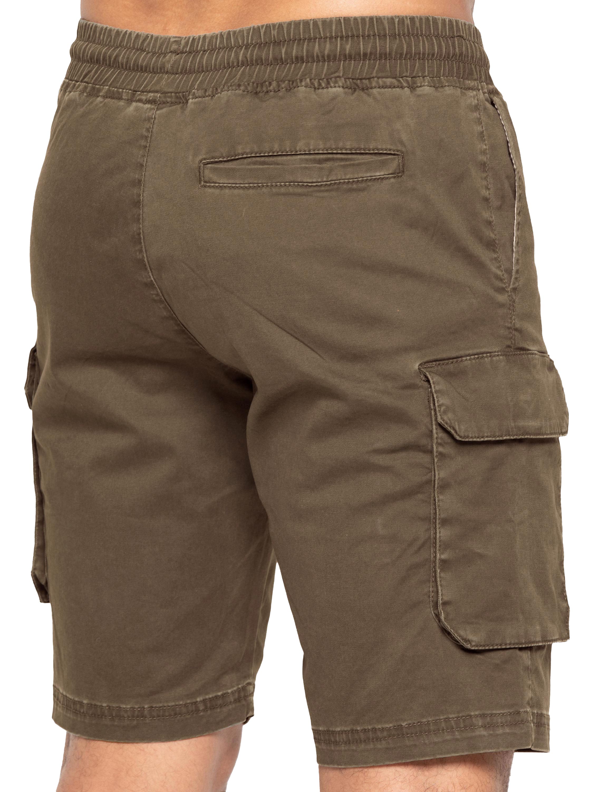 Nova Dye Cotton Cargo Shorts - Brown - Image 2