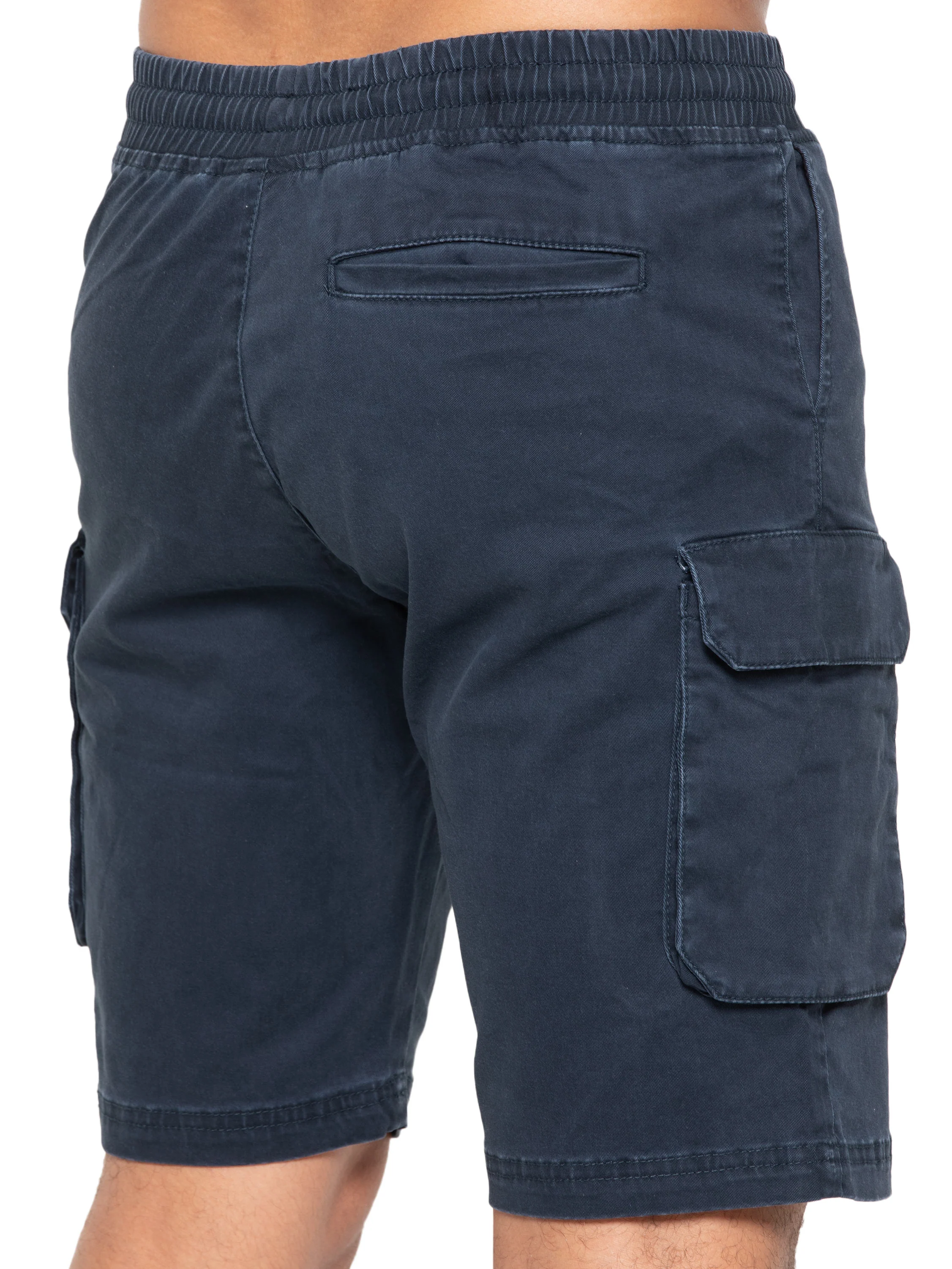 Nova Dye Cotton Cargo Shorts - Navy - Image 2