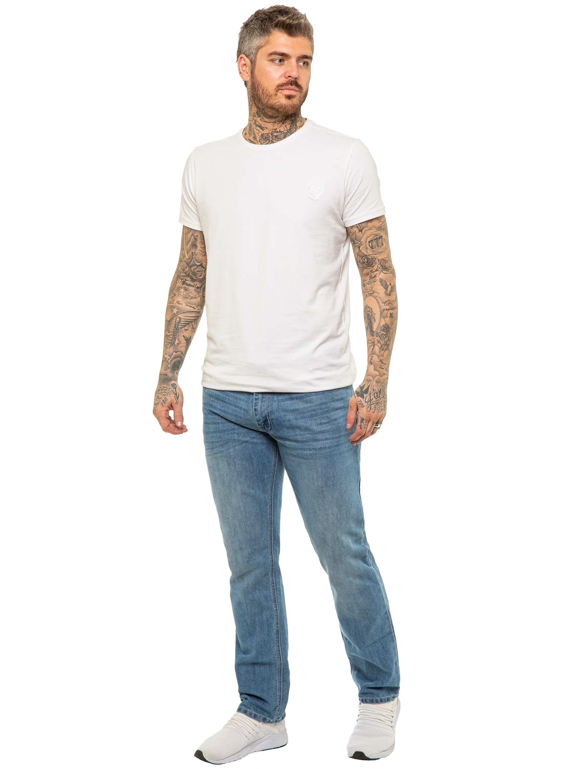 Oscar Belted Denim Jeans - Light Blue - Image 3