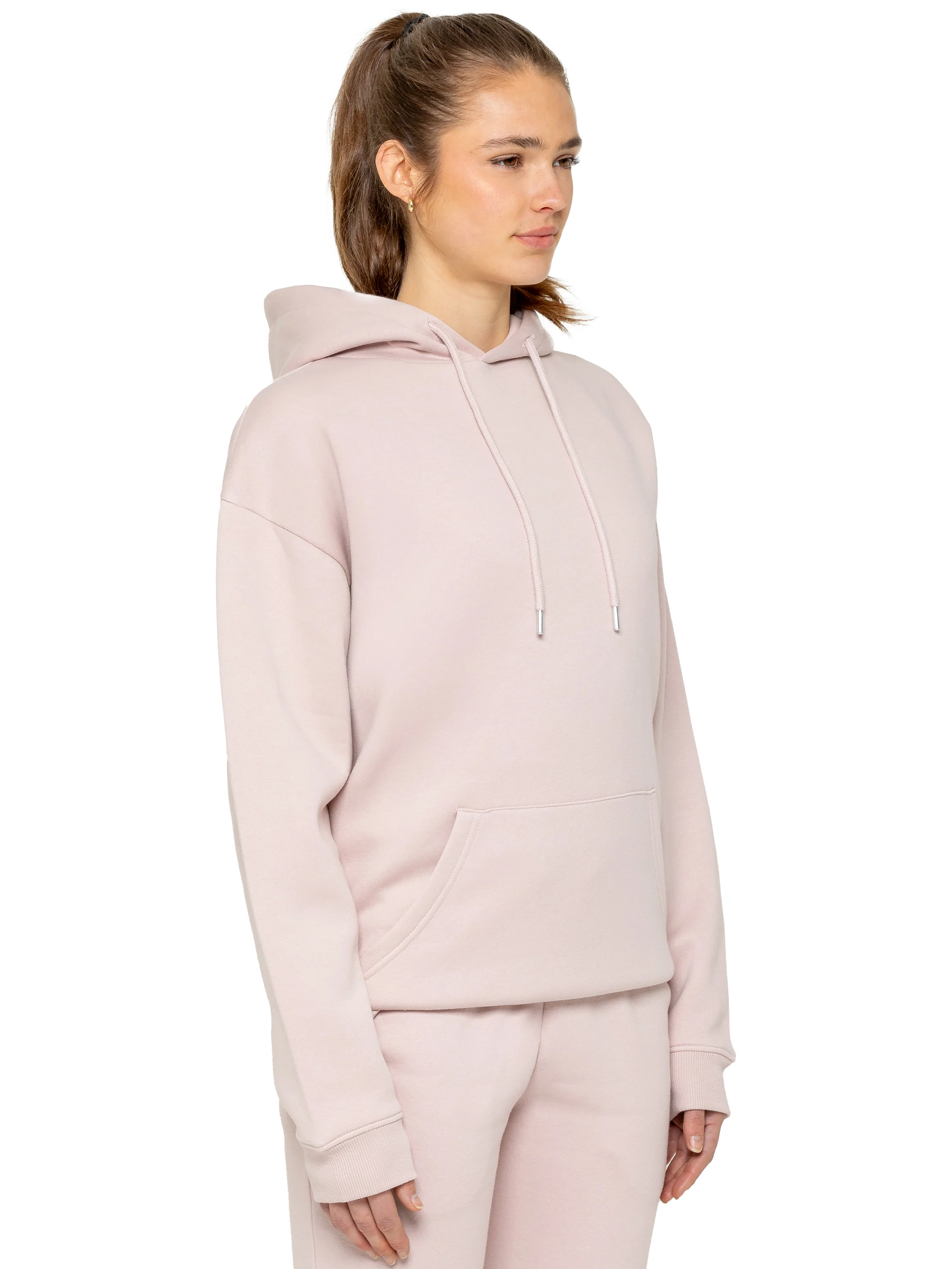 Oversized Essential Hoodie - Baby Pink - Image 3