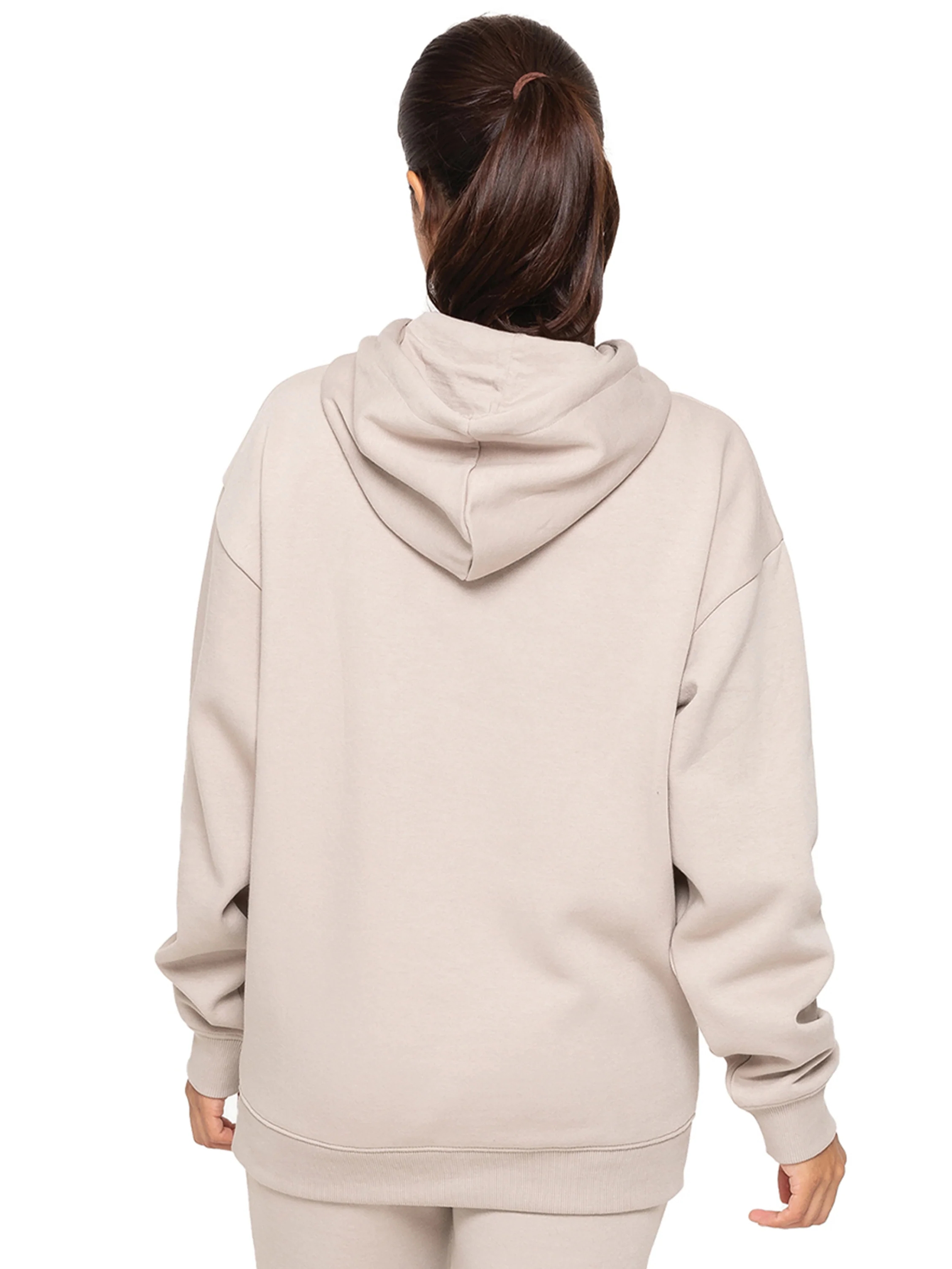 Oversized Essential Hoodie - Oatmeal - Image 4
