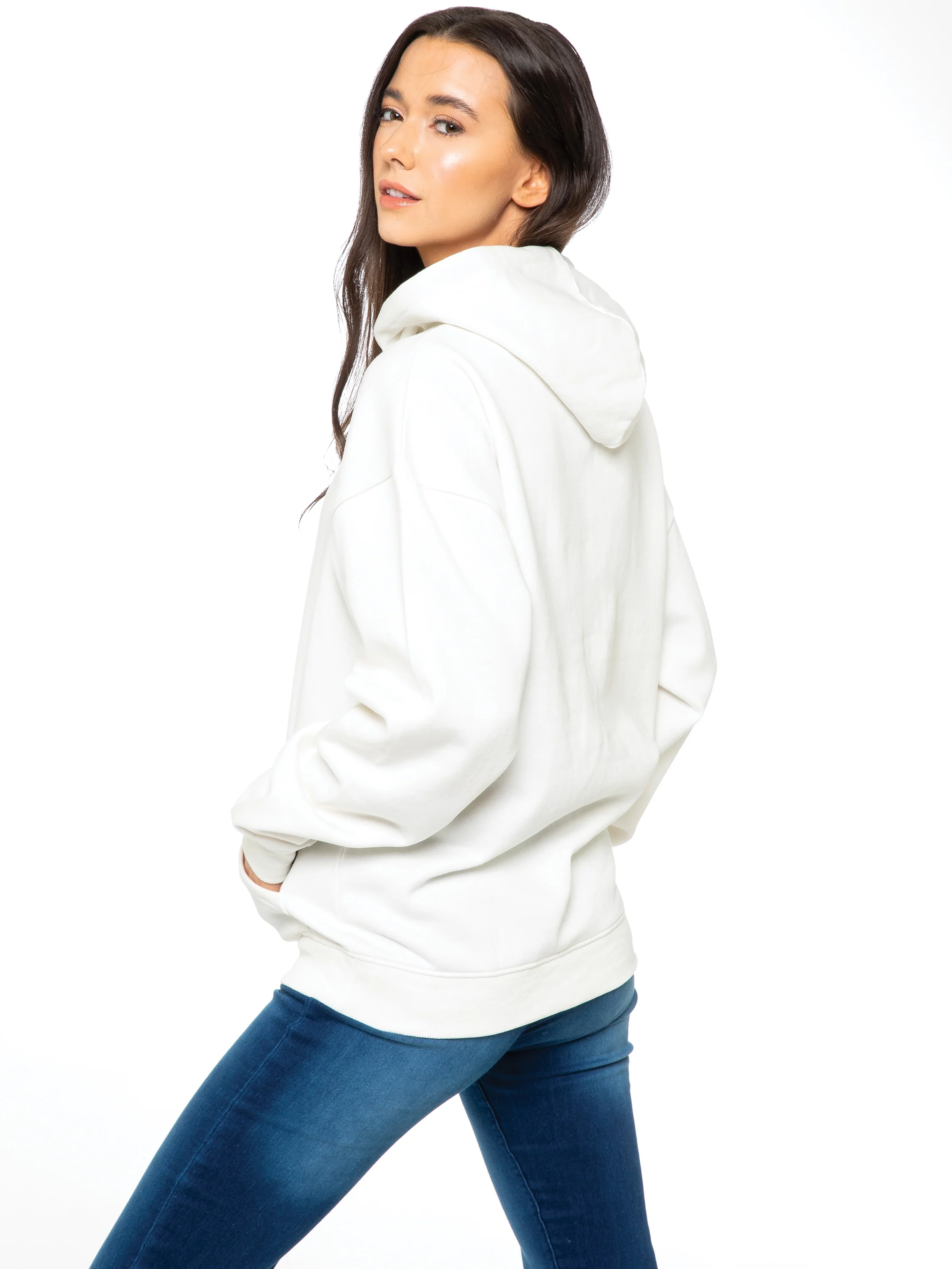 Oversized Essential Hoodie - Off White - Image 3