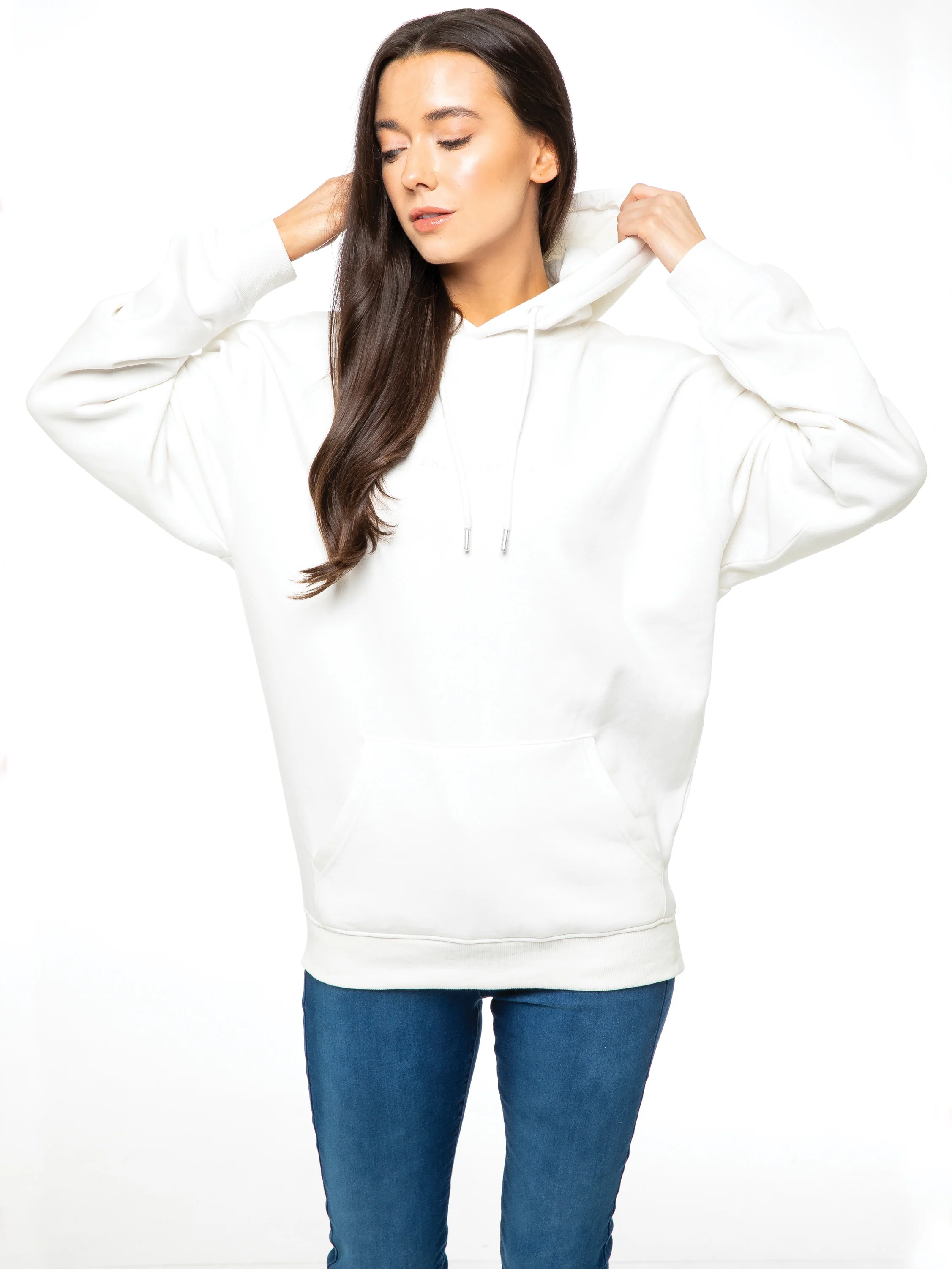 Oversized Essential Hoodie - Off White - Image 4