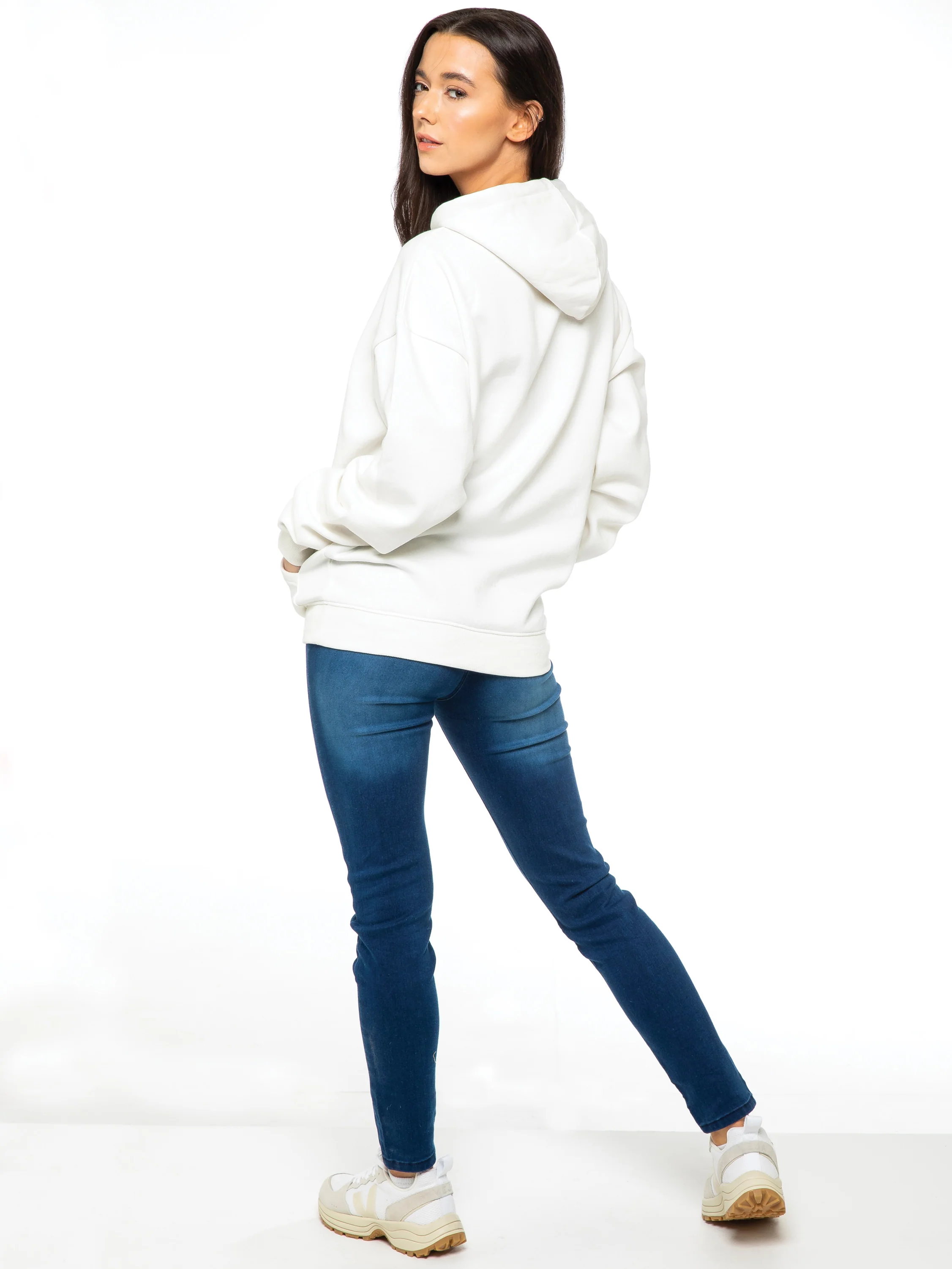 Oversized Essential Hoodie - Off White - Image 5