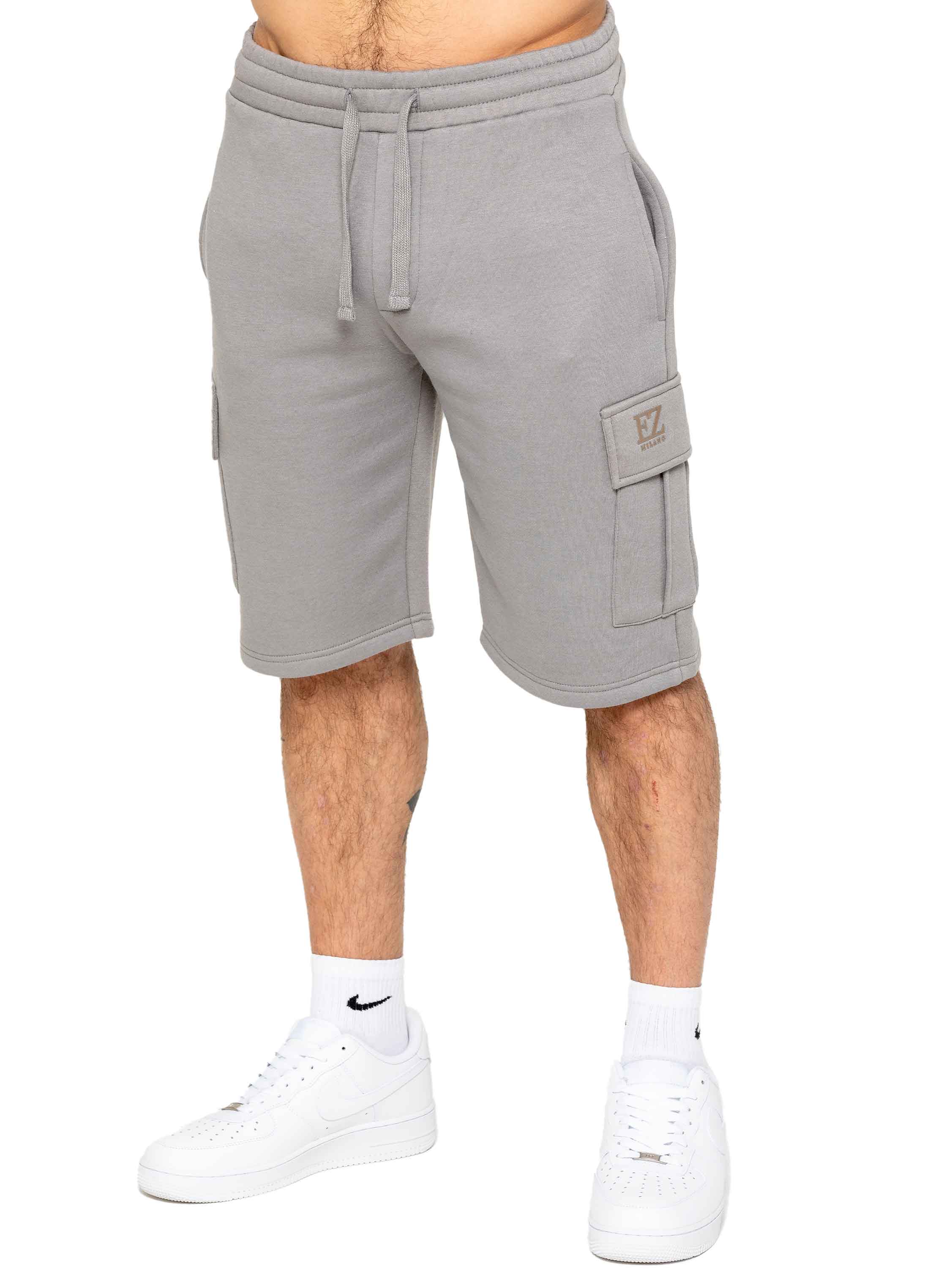 Raphael Fleece Cargo Shorts - Grey - Image 3