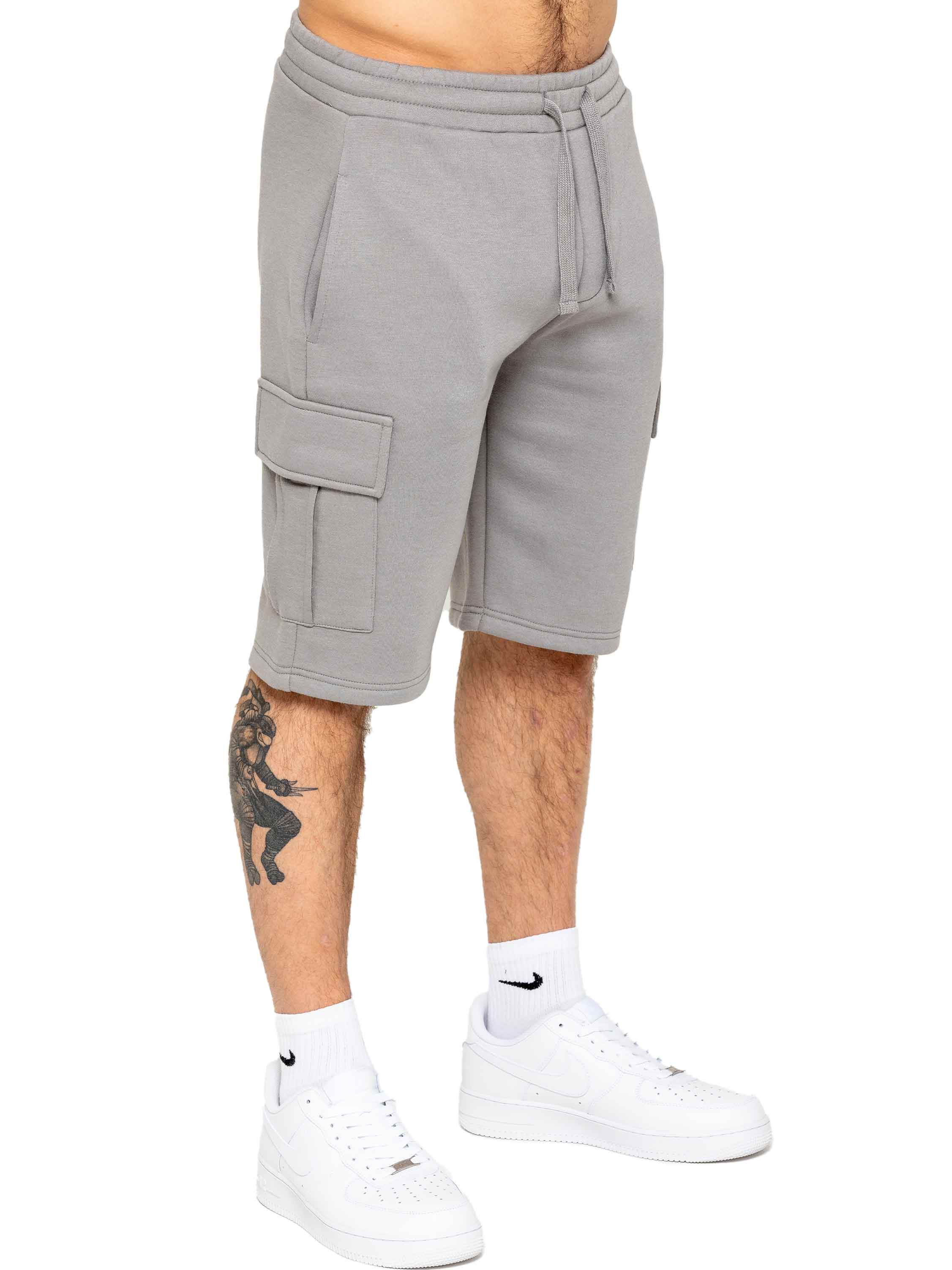Raphael Fleece Cargo Shorts - Grey - Image 4