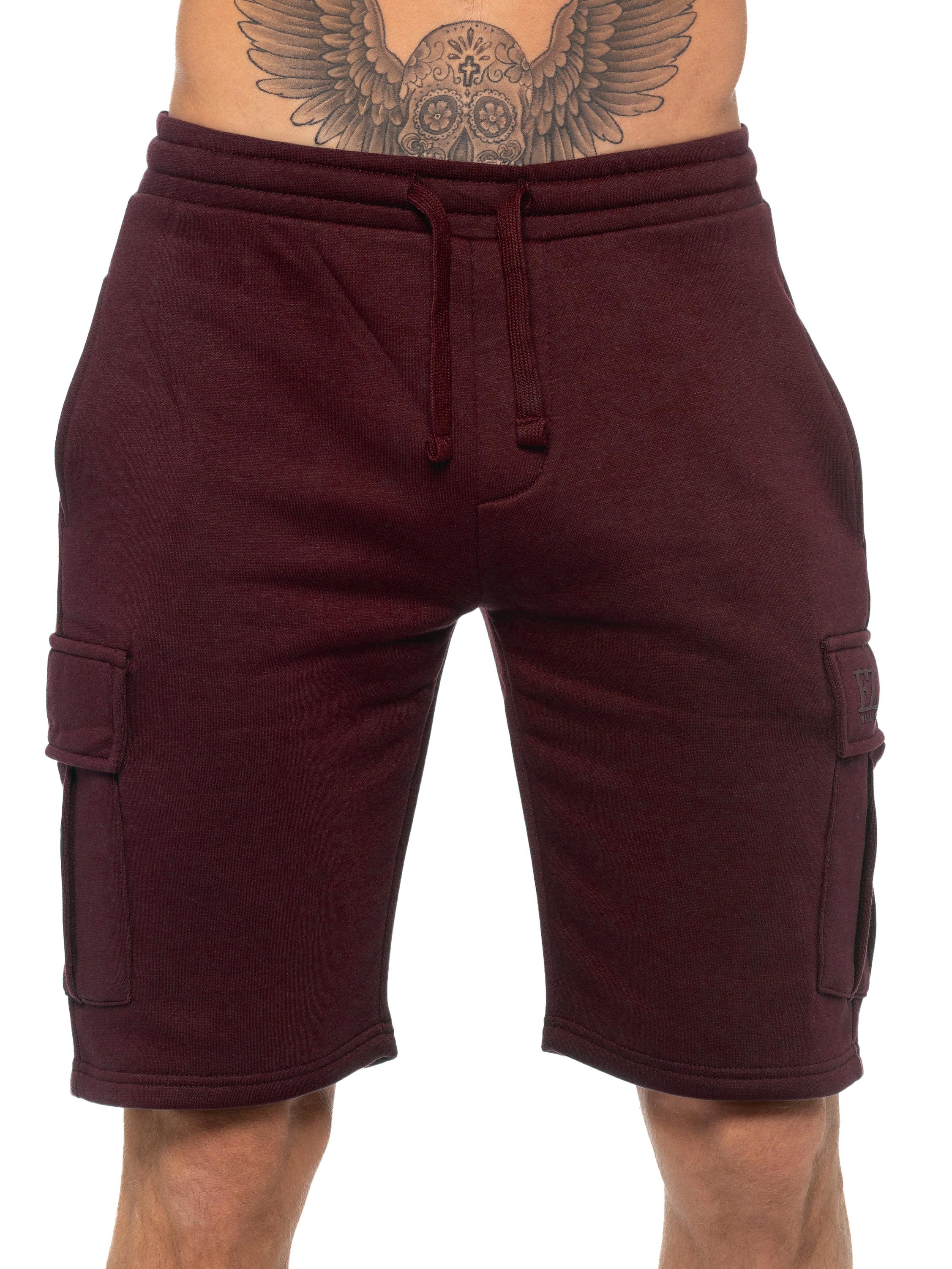 Regular Fit T-Shirt and Cargo Shorts Set - Berry - Image 5