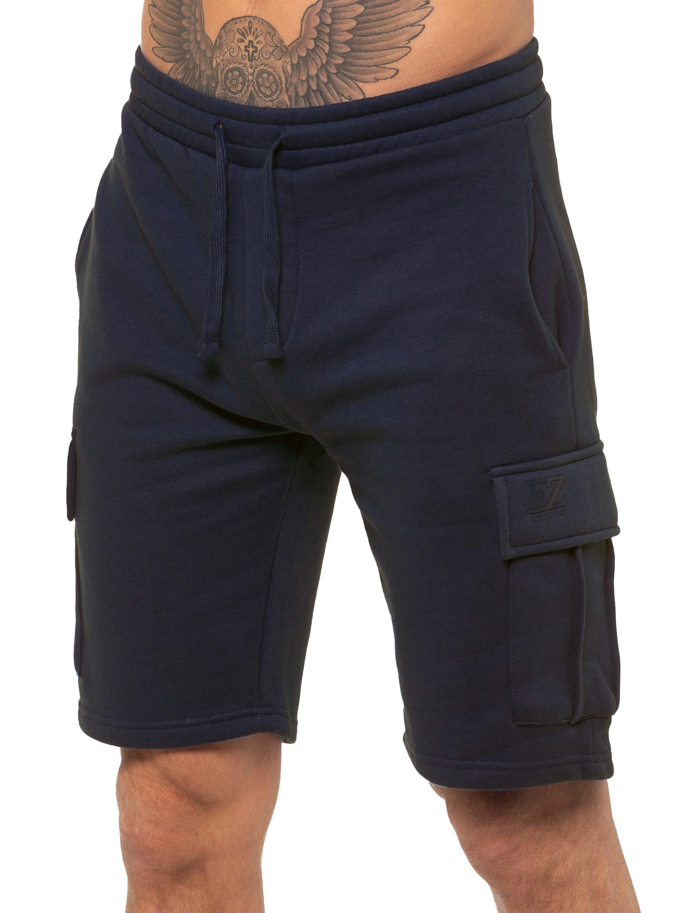 Regular Fit T-Shirt and Cargo Shorts Set - Navy - Image 4