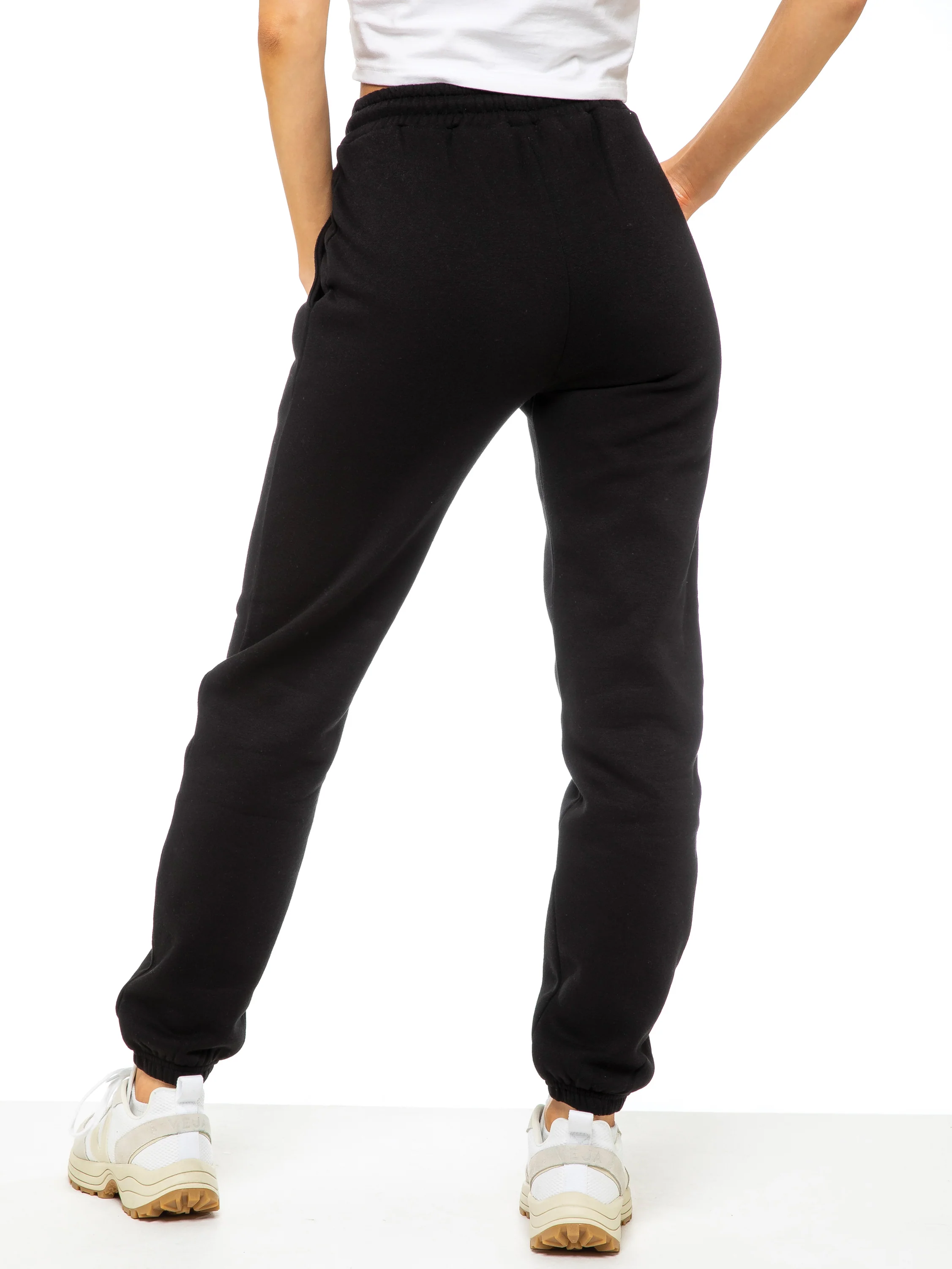 Relaxed Sweat Cuffed Jogger - Black - Image 3