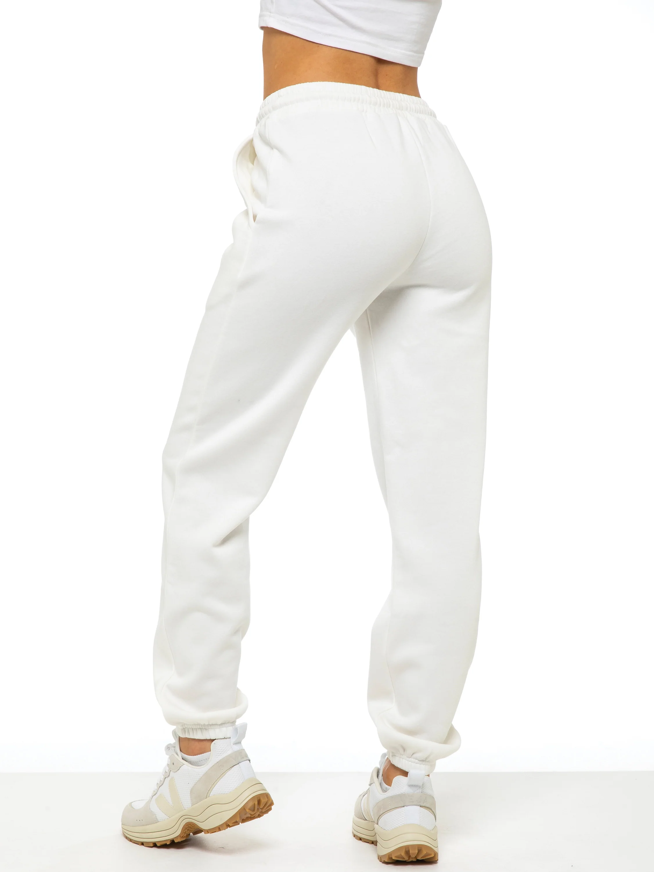 Relaxed Sweat Cuffed Jogger - Off White - Image 3