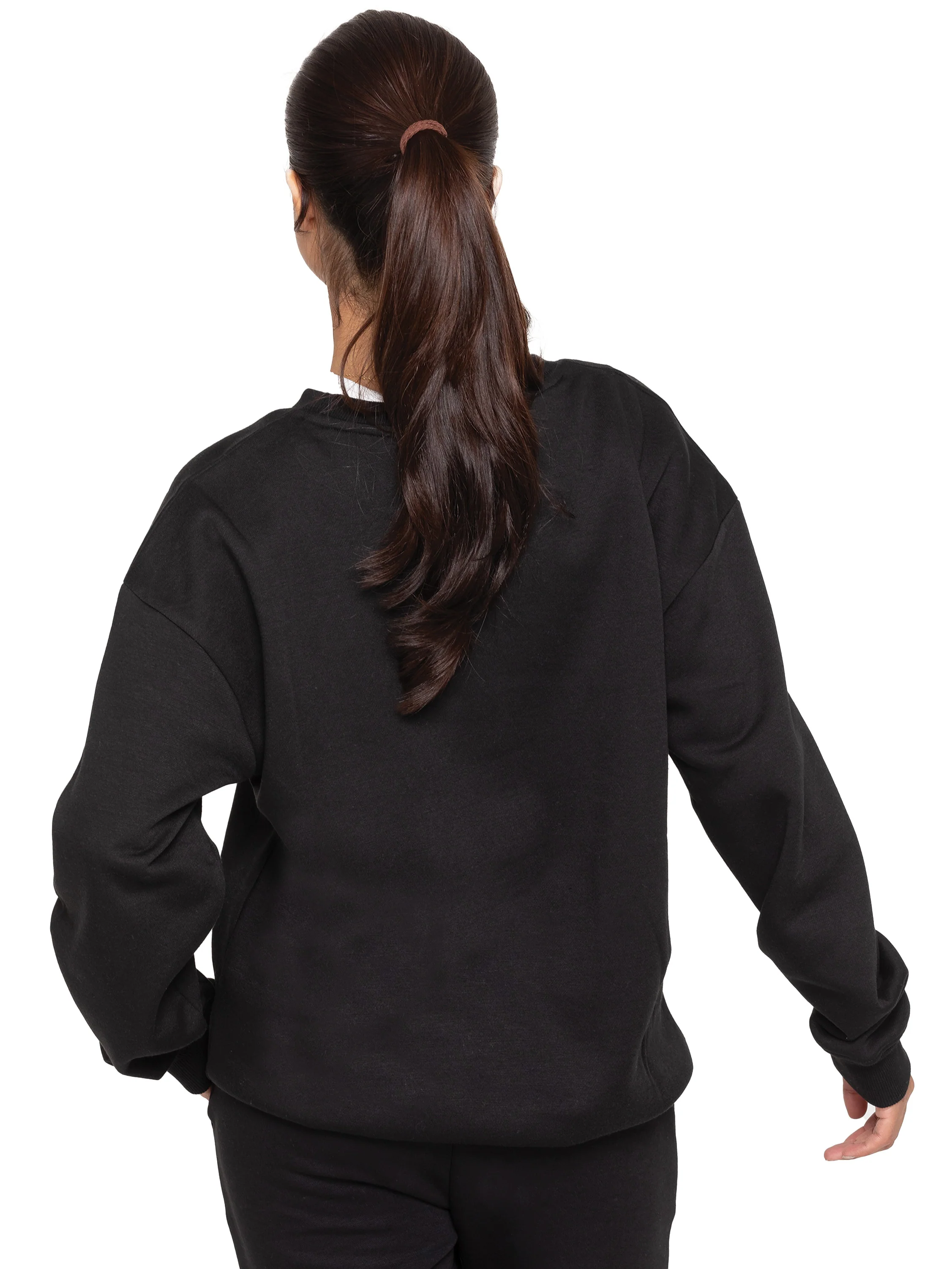 Relaxed Oversized Sweatshirt - Black - Image 5
