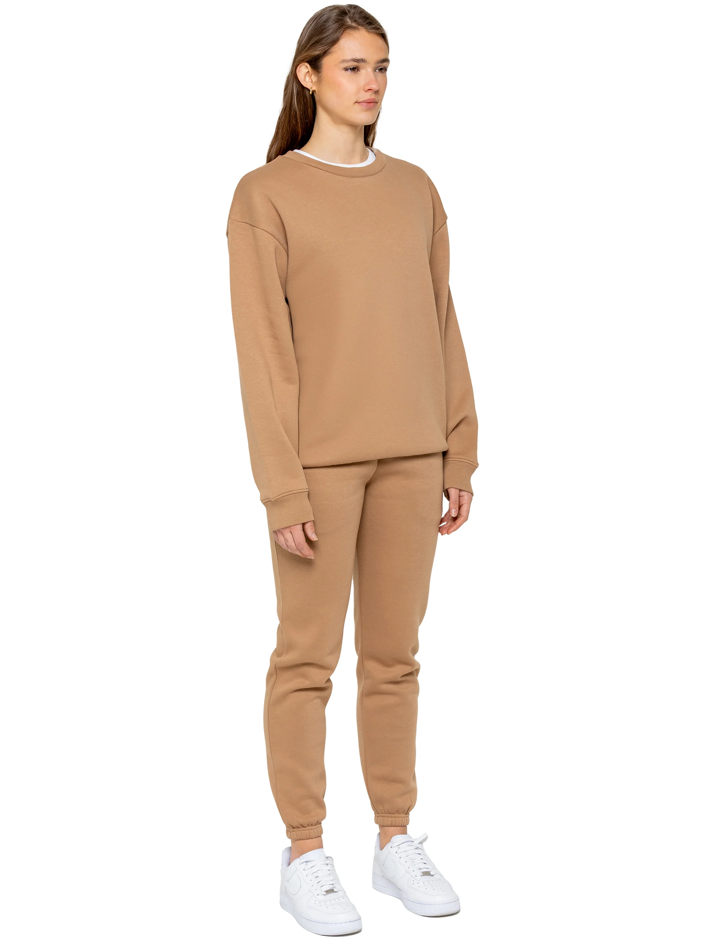 Relaxed Oversized Sweatshirt - Camel - Image 4