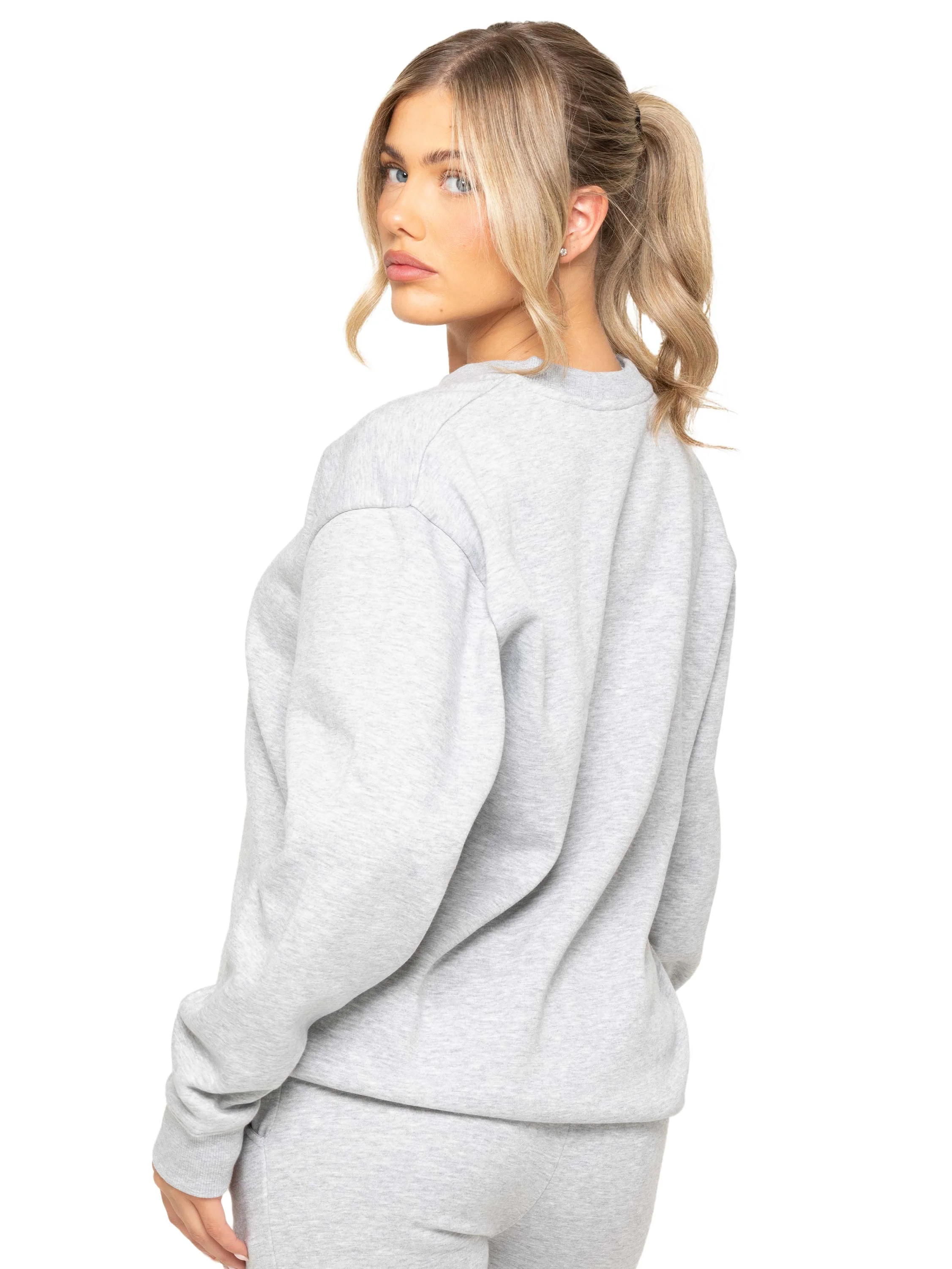 Relaxed Oversized Sweatshirt - Grey - Image 3