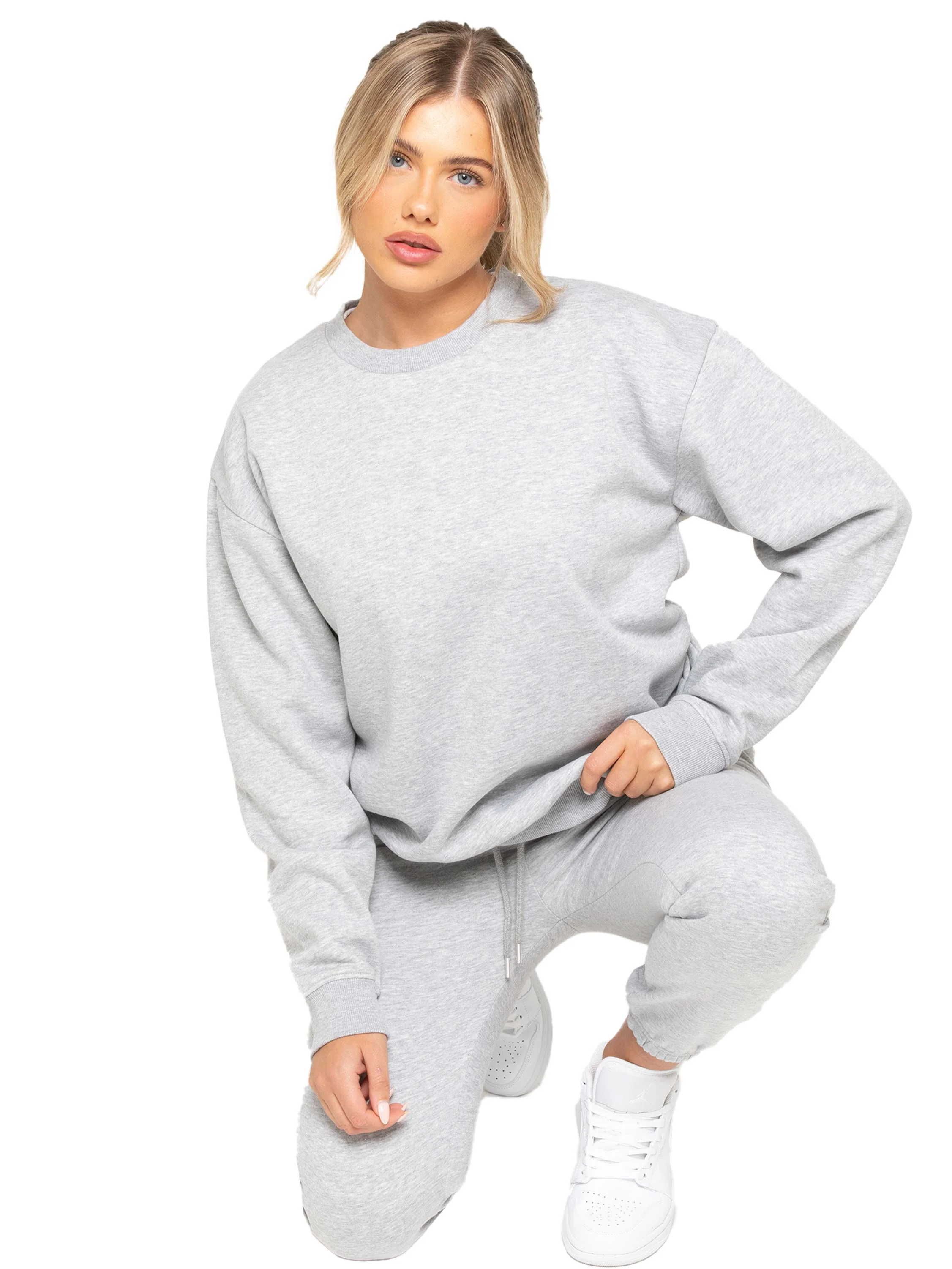 Relaxed Oversized Sweatshirt - Grey - Image 5
