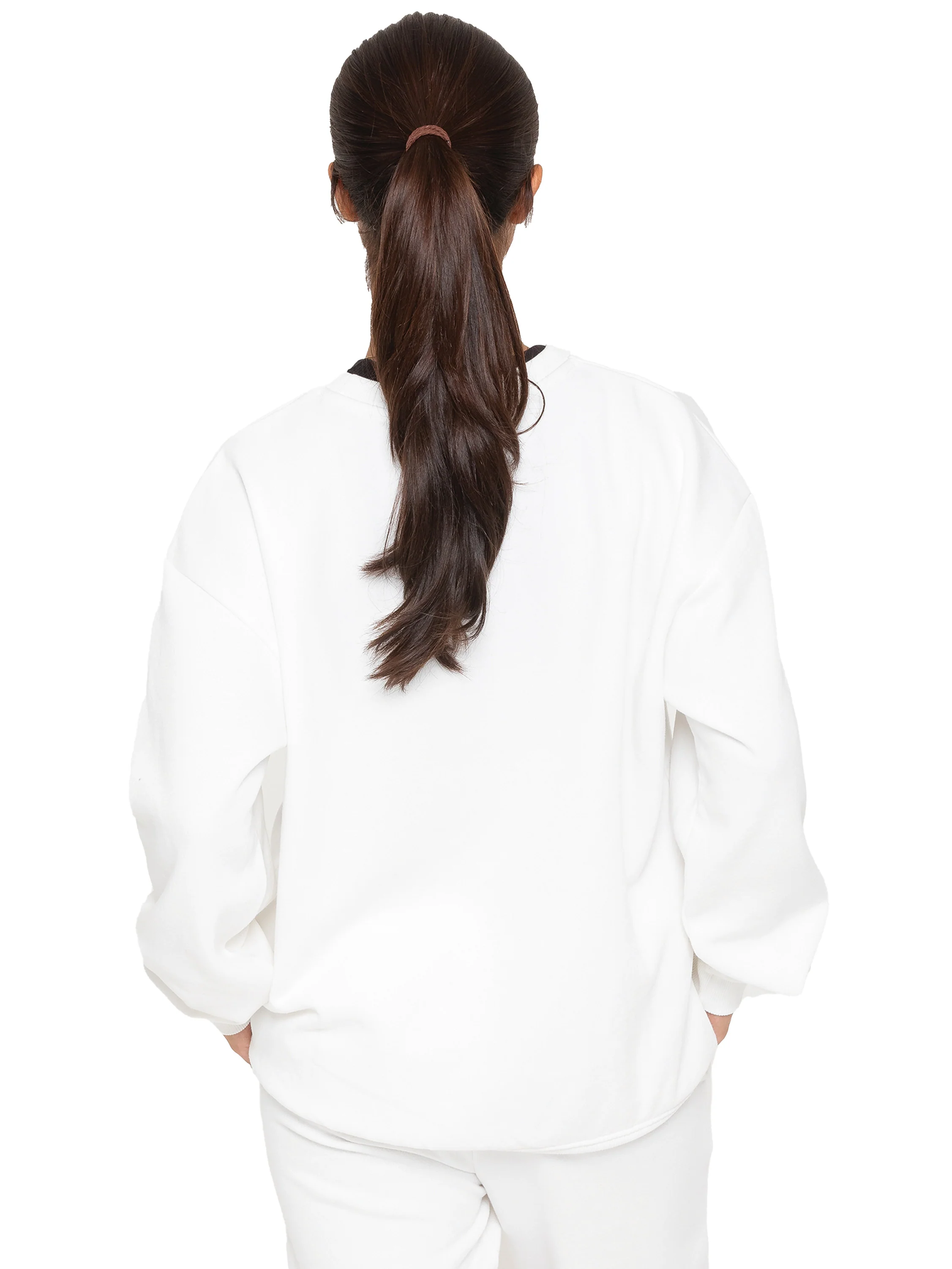 Relaxed Oversized Sweatshirt - Off White - Image 4