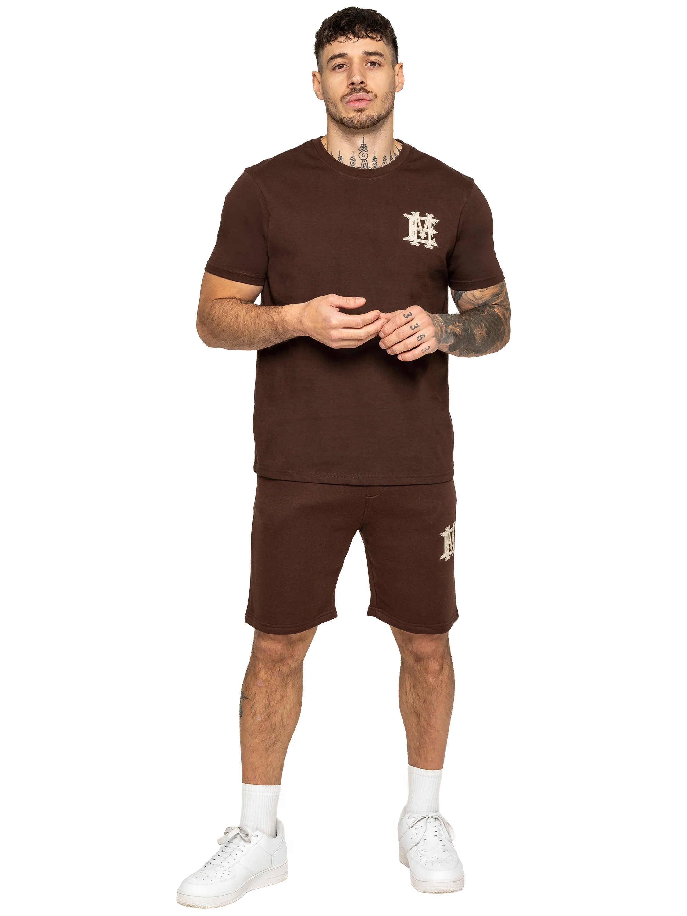 Ricardo Embroidered T-Shirt - Brown - Image 5
