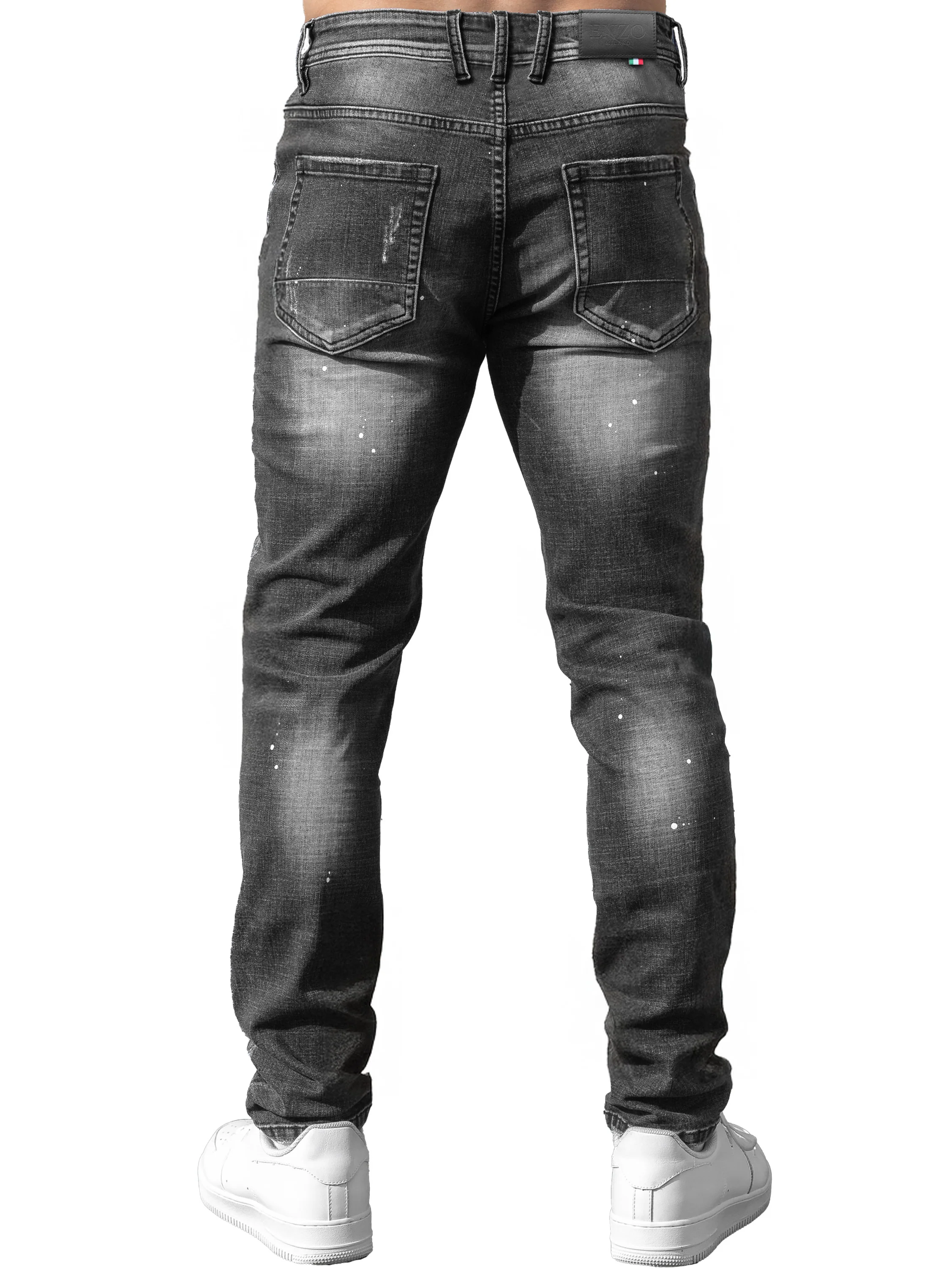 Rocco Slim Fit Ripped Jeans - Grey - Image 5