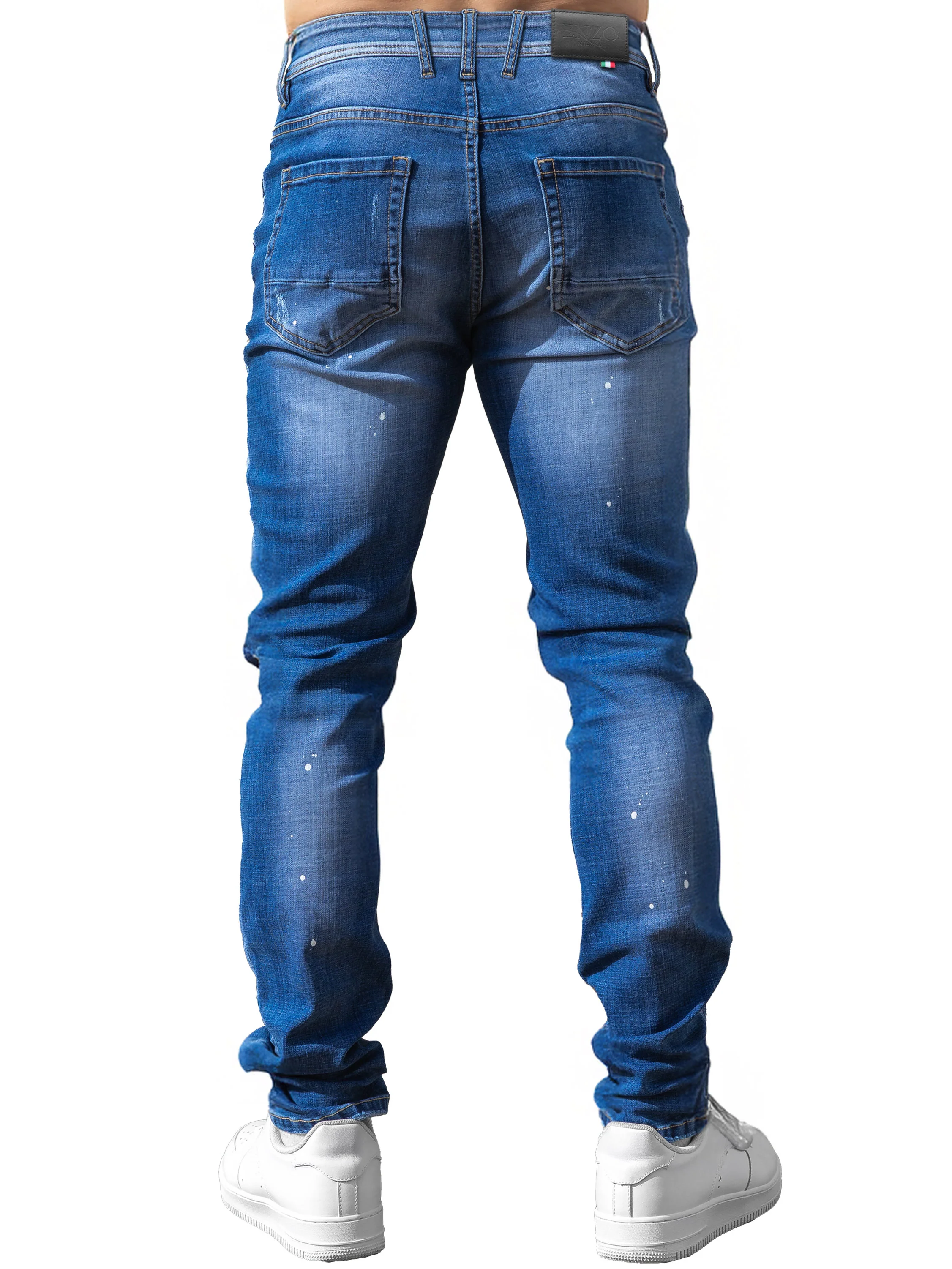 Rocco Slim Fit Ripped Jeans - Light Blue - Image 5