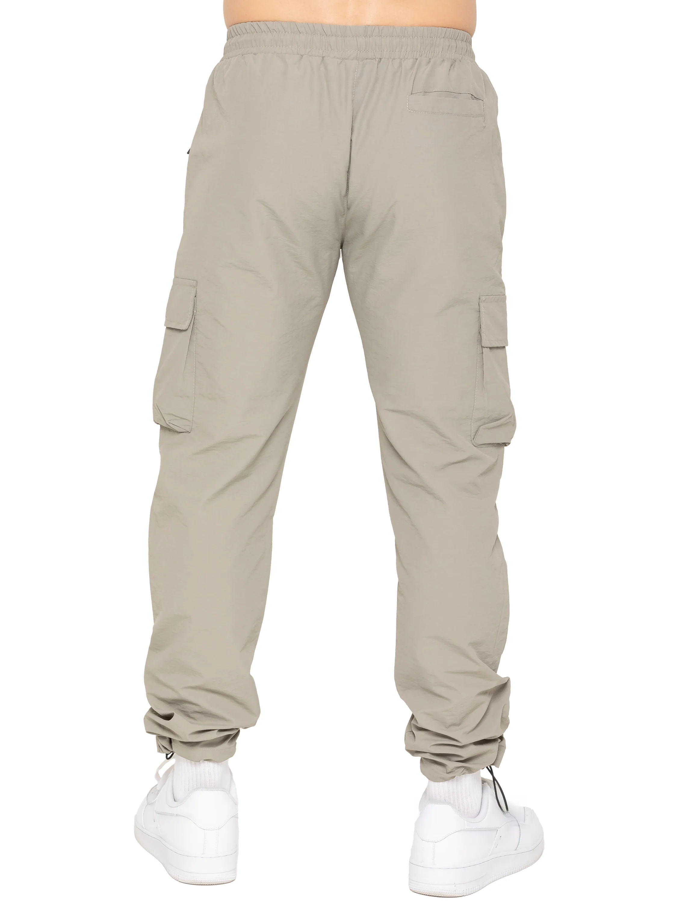 Samuele Crinkle Cargo Pants - Olive - Image 2