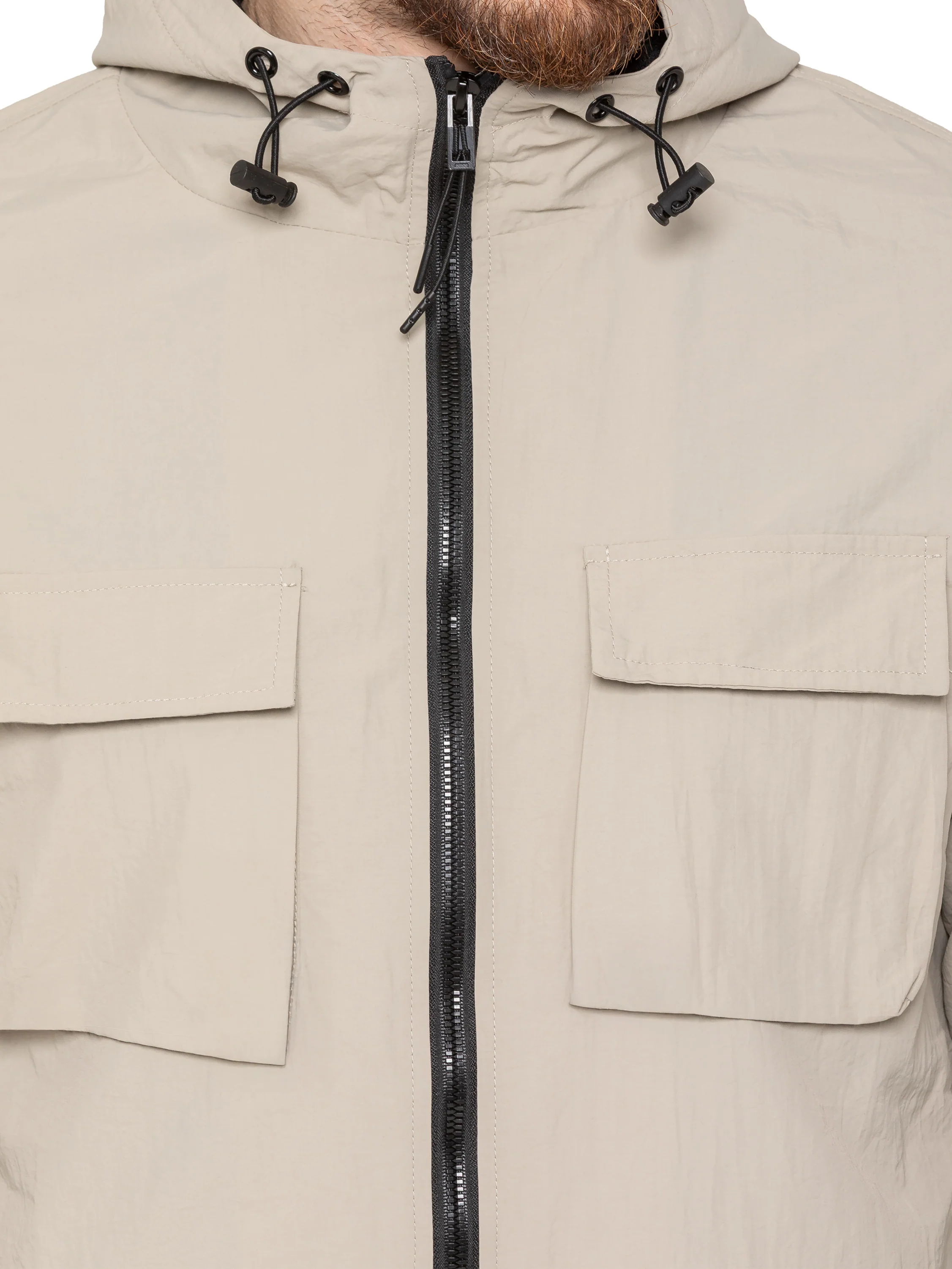 Samuele Crinkle Jacket - Stone - Image 4