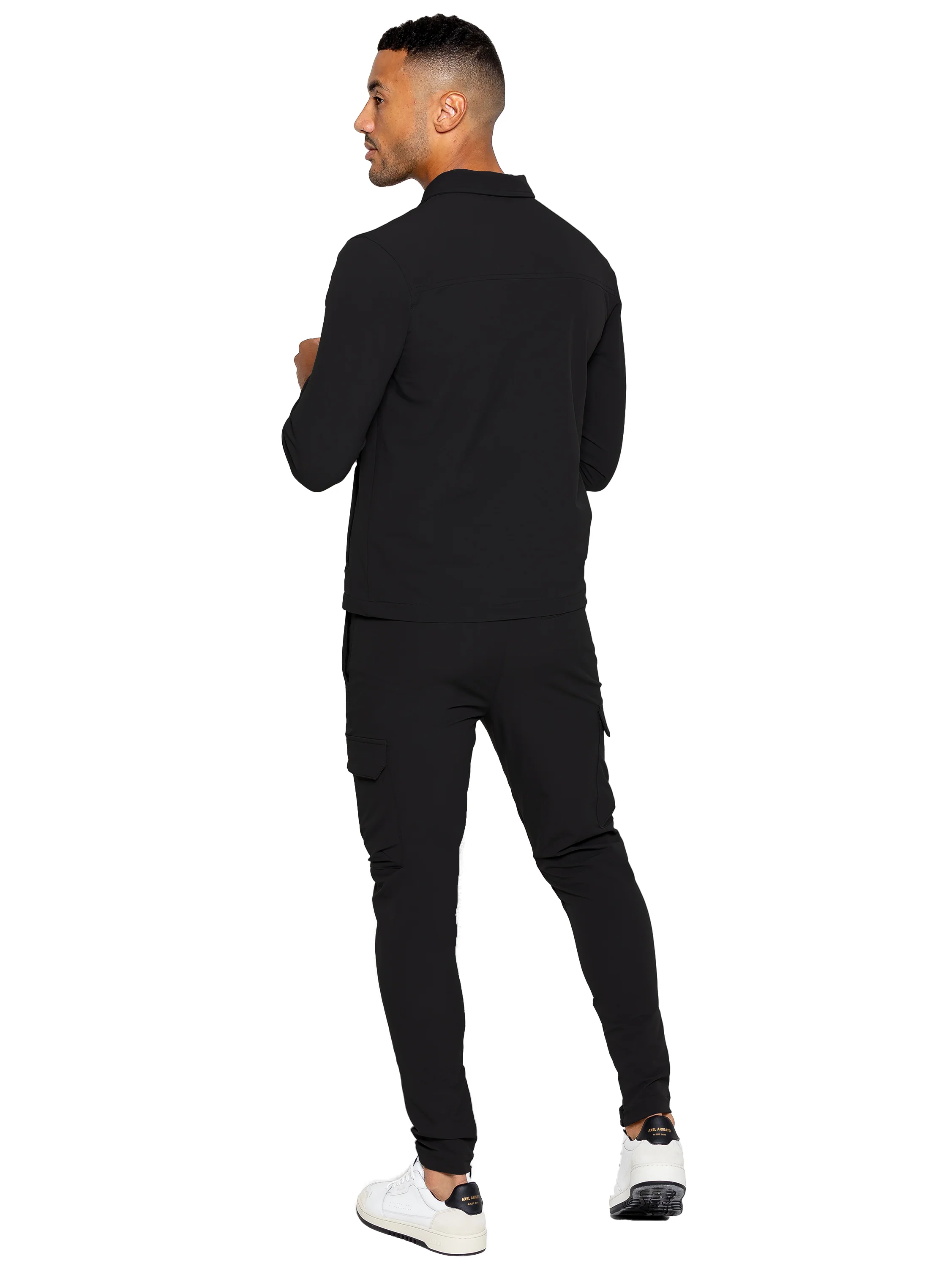 Santiago Stretch Cargo Jacket and Pants Set - Black - Image 2