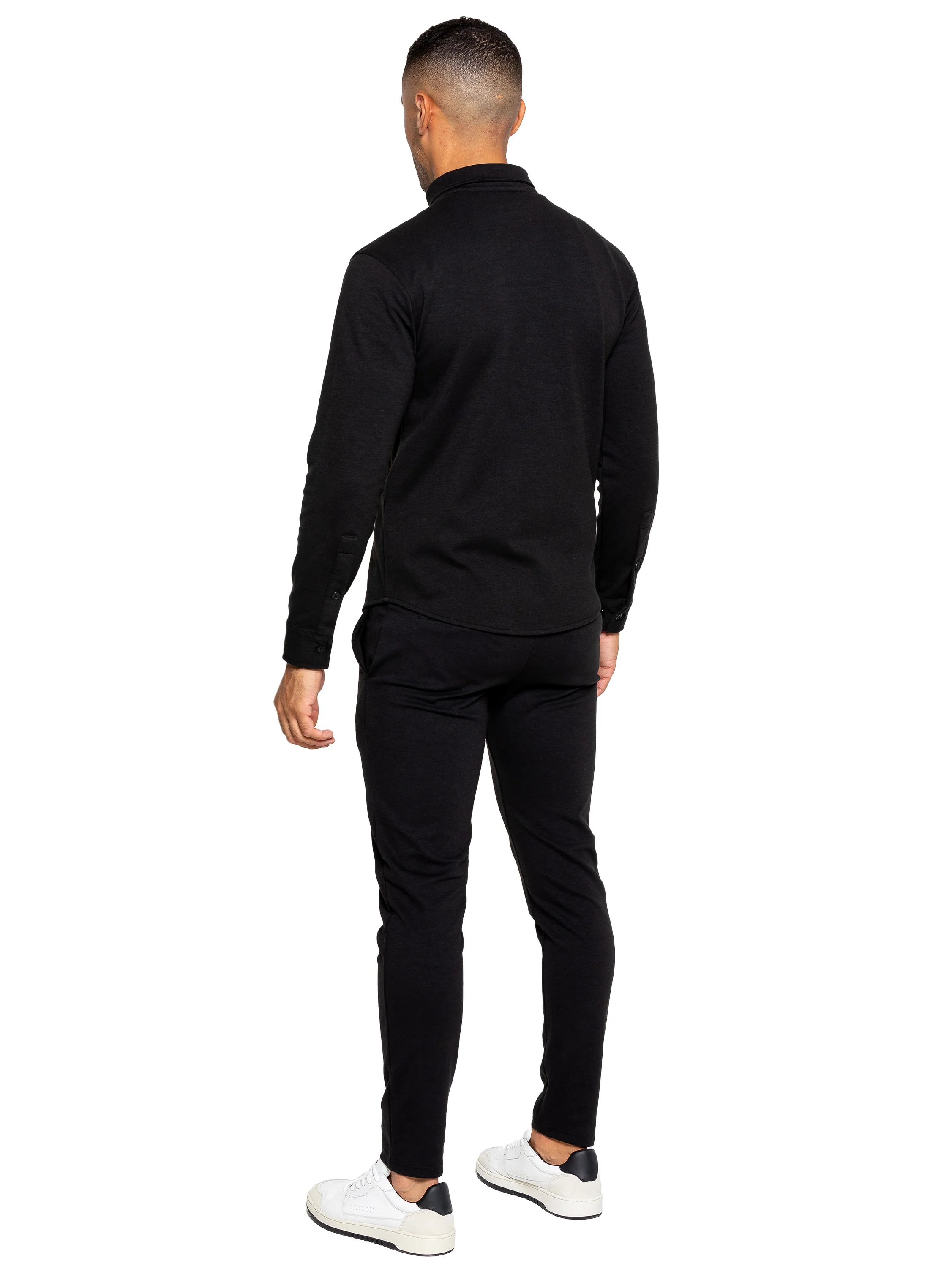 Santino Casual Overshirt - Black - Image 4