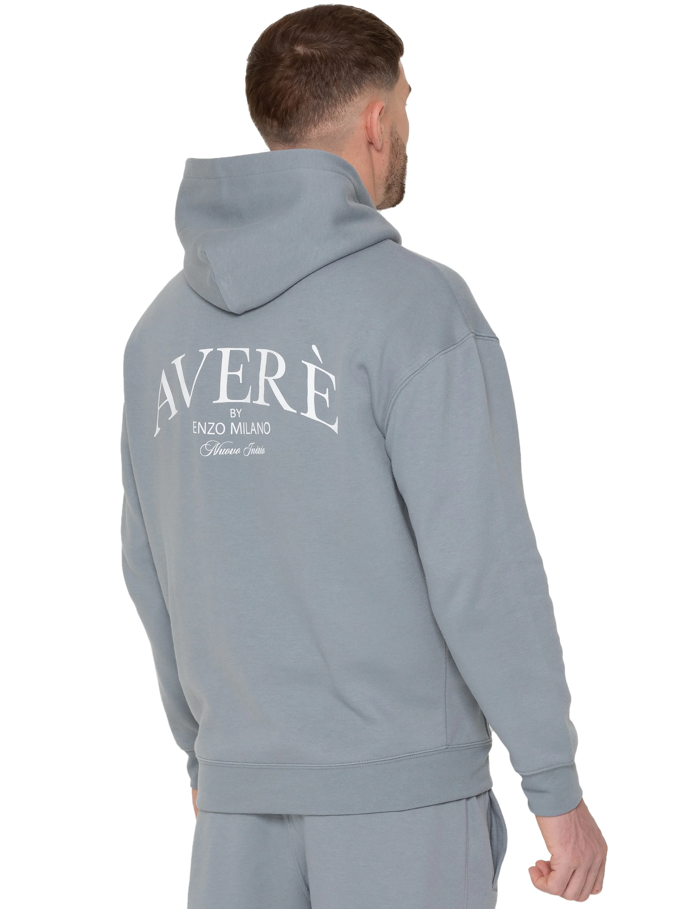 Sergio Oversized Pullover Hoodie - Blue