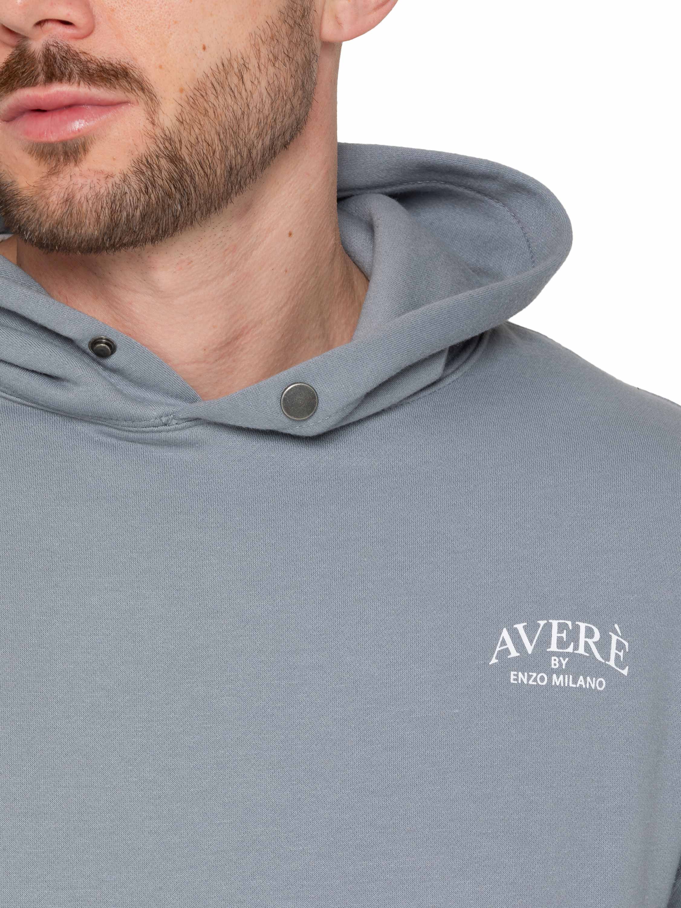 Sergio Oversized Pullover Hoodie - Blue - Image 3
