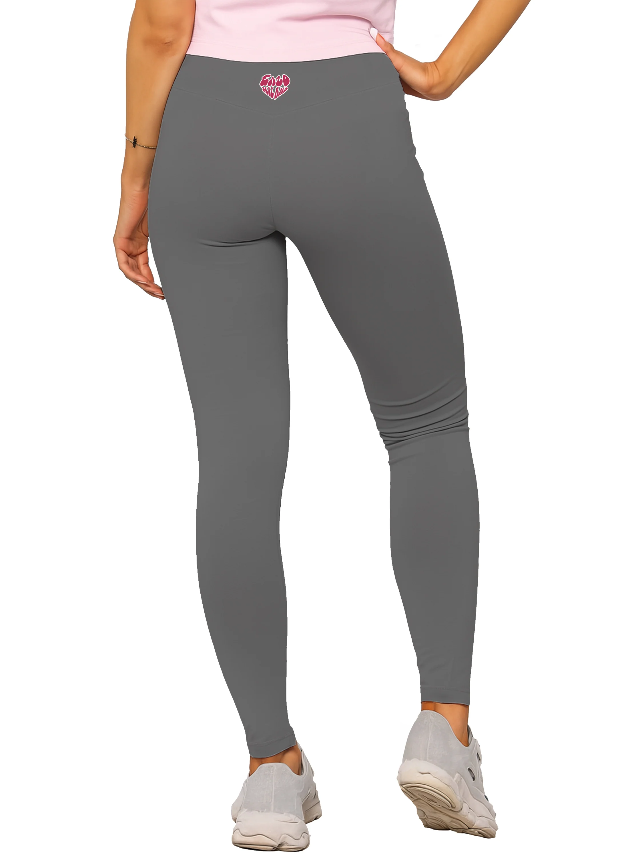 Sophia T-Shirt and Leggings Set - Pink/Grey - Image 4