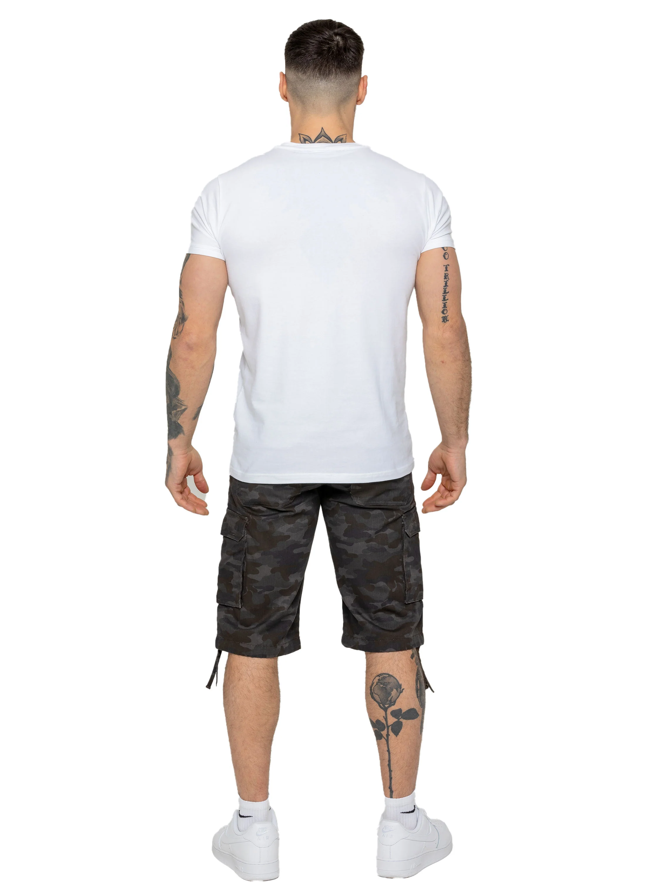 Trey Cargo Shorts - Dark Khaki Camo - Image 5