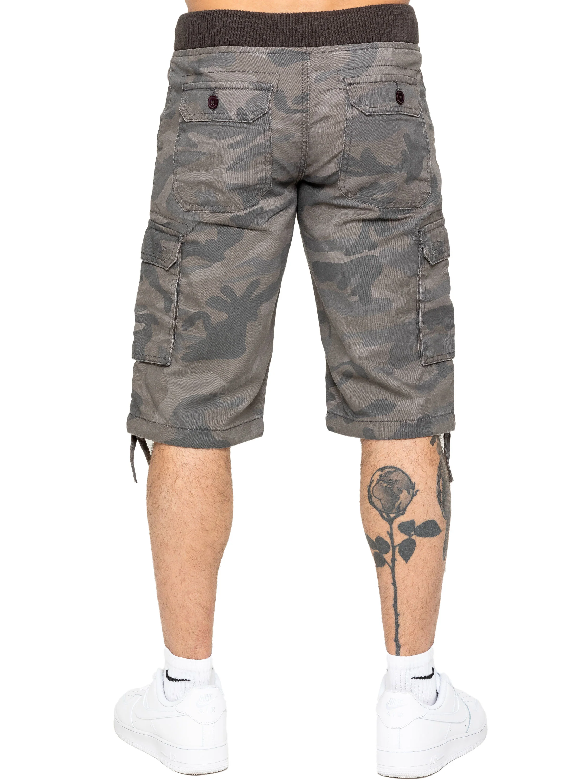 Trey Cargo Shorts - Grey Camo - Image 3