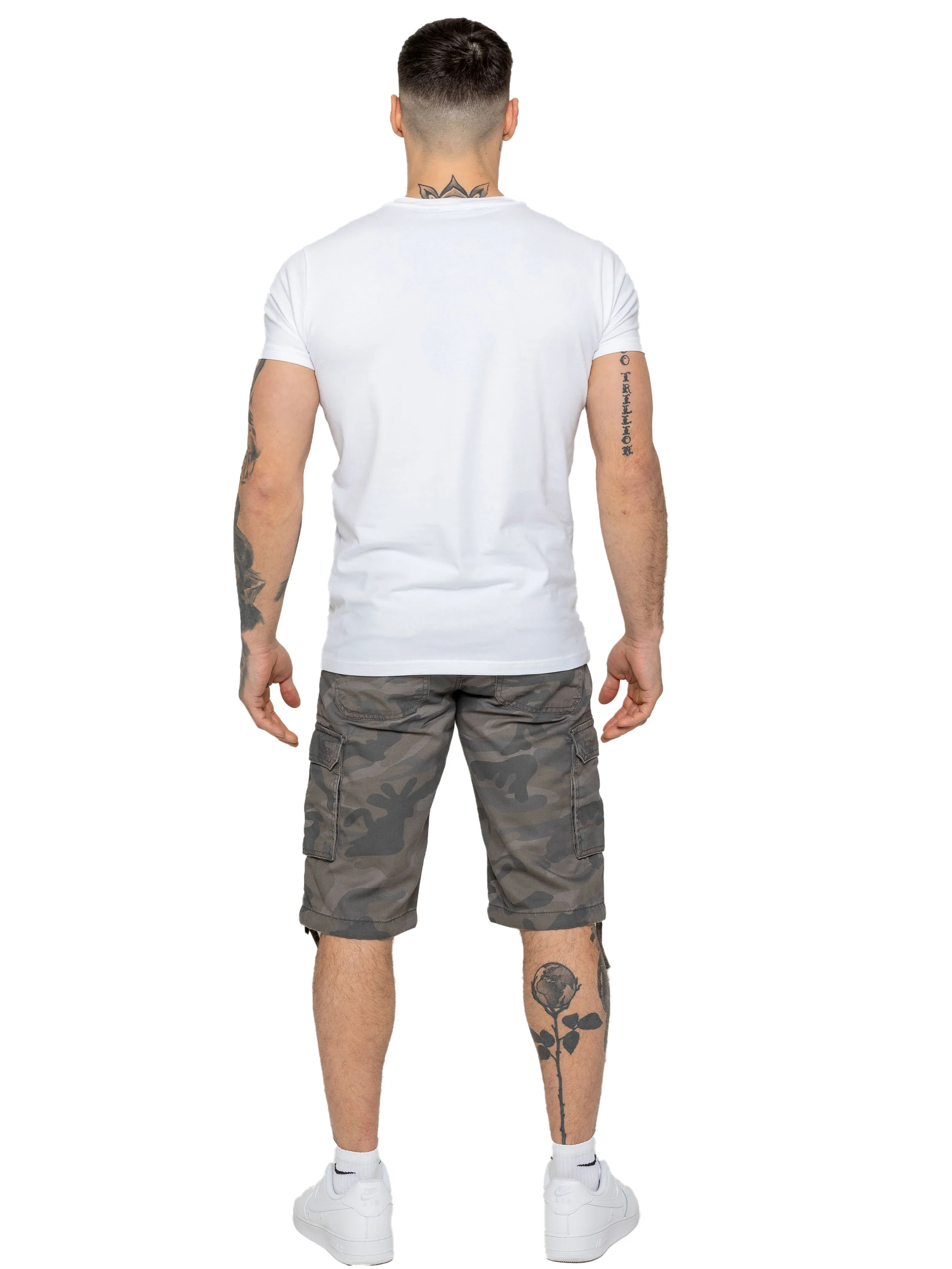 Trey Cargo Shorts - Grey Camo - Image 5
