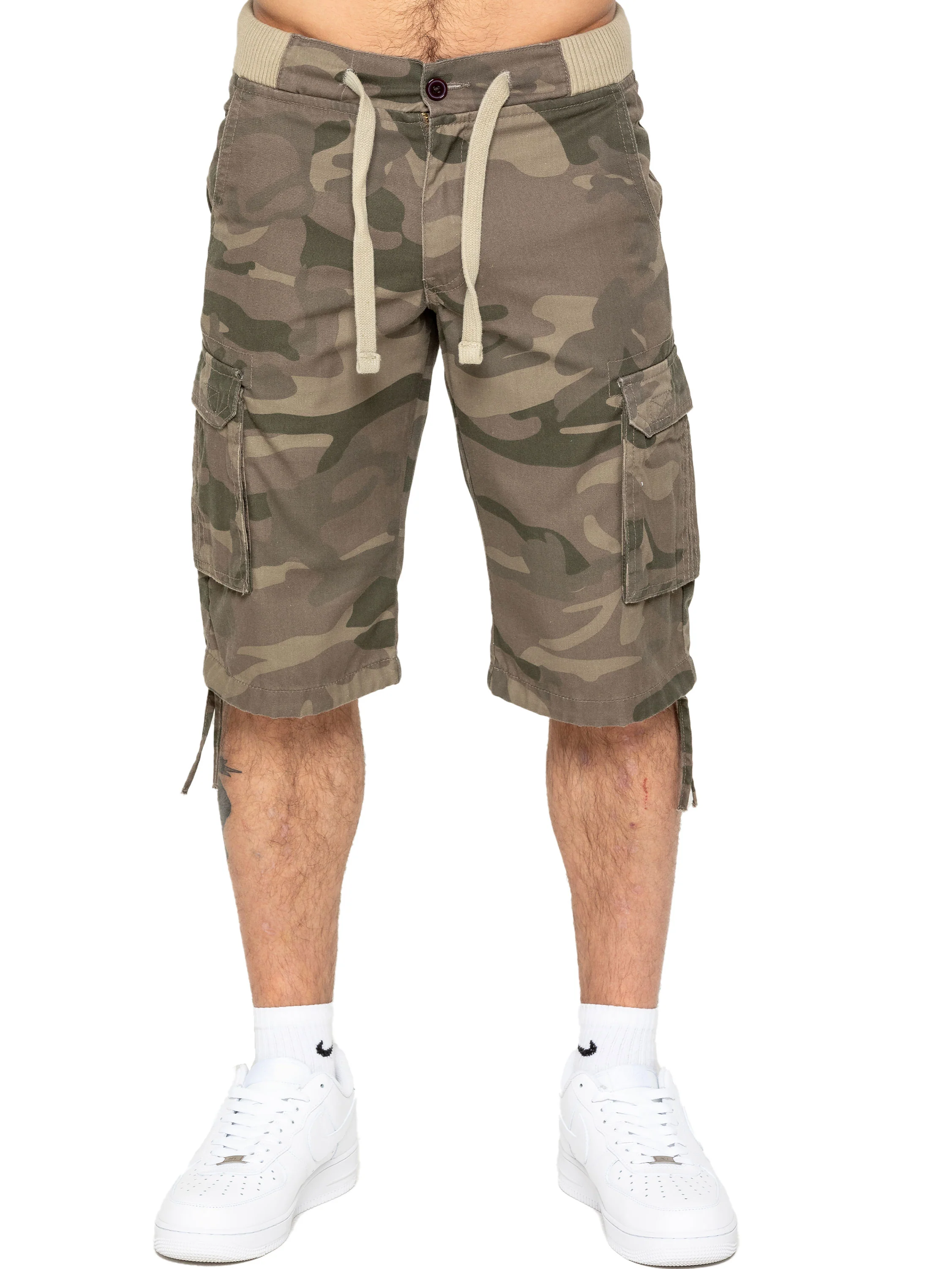 Trey Cargo Shorts - Khaki Camo