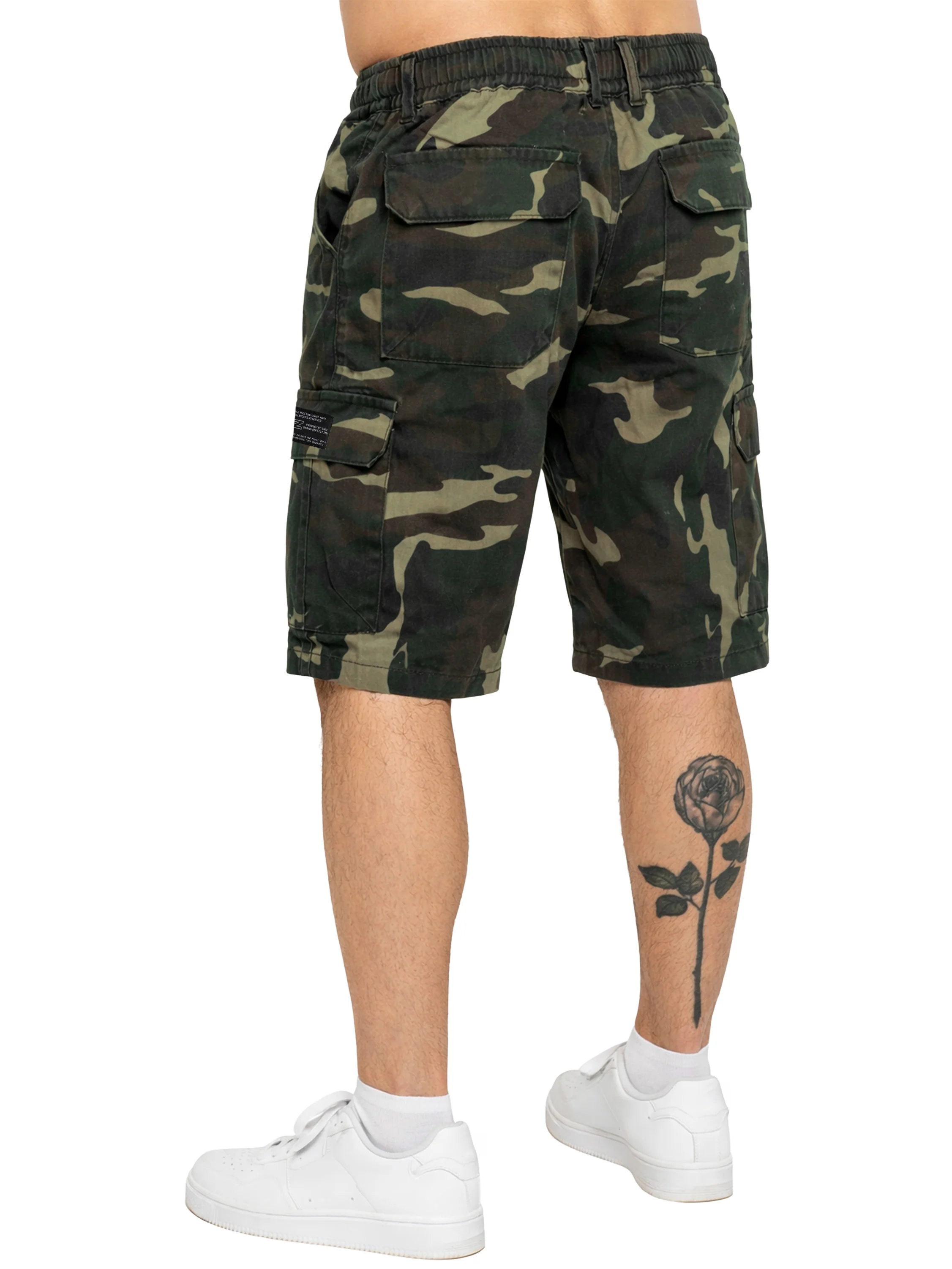 Tyler Camo Cargo Shorts - Green - Image 3