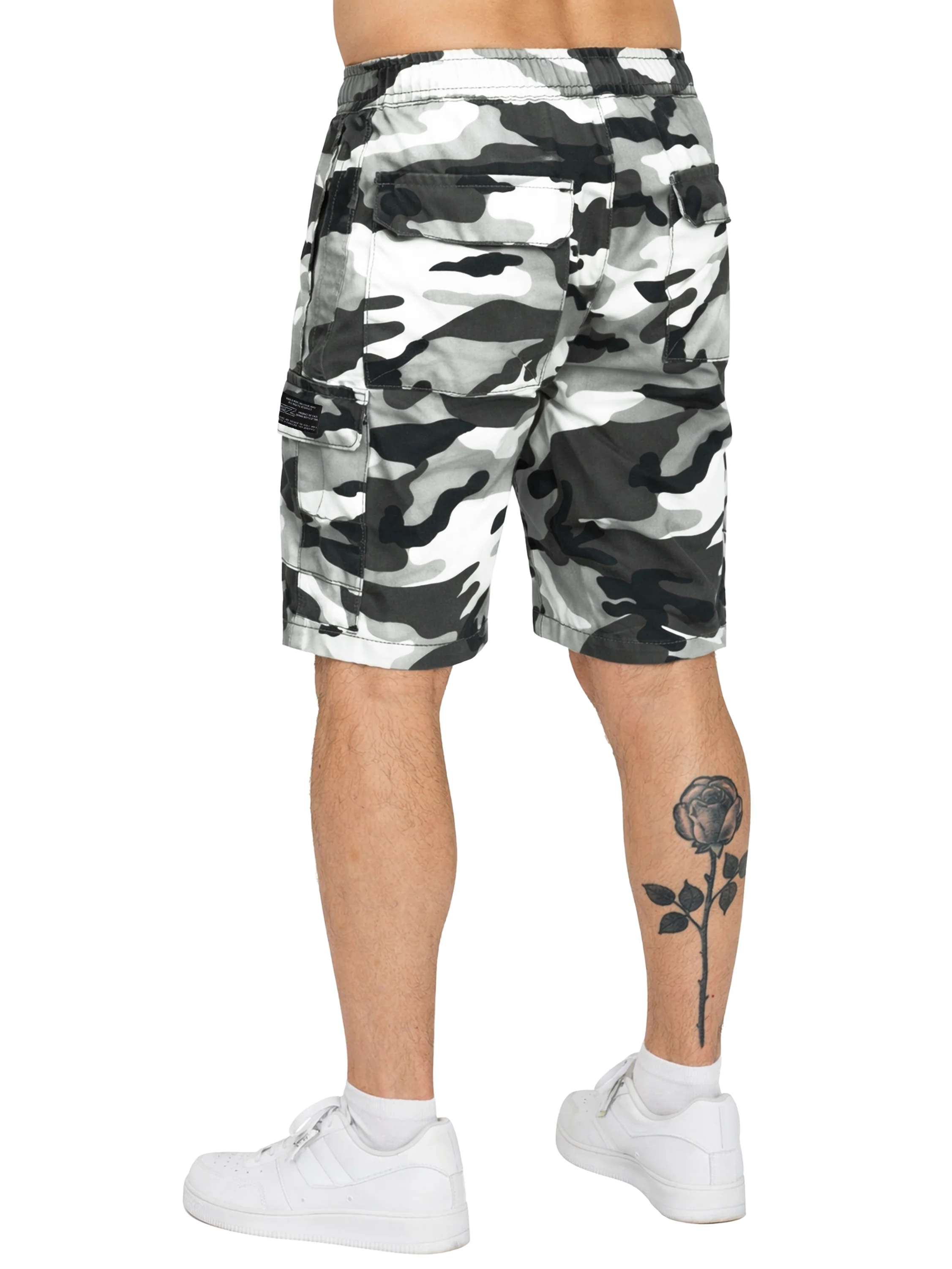 Tyler Camo Cargo Shorts - Stone - Image 3