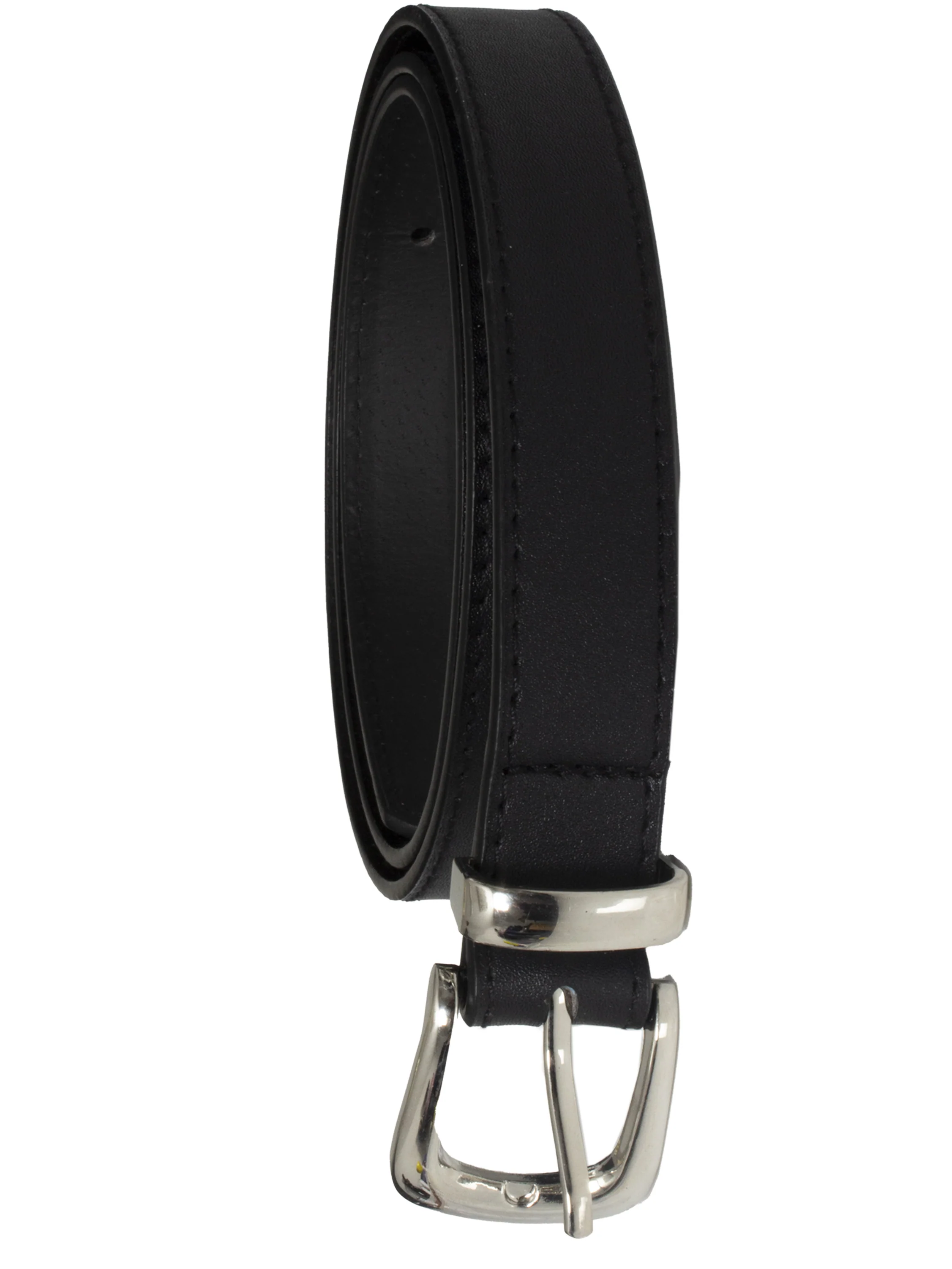 Womens Faux Leather Belt - Black - Image 3