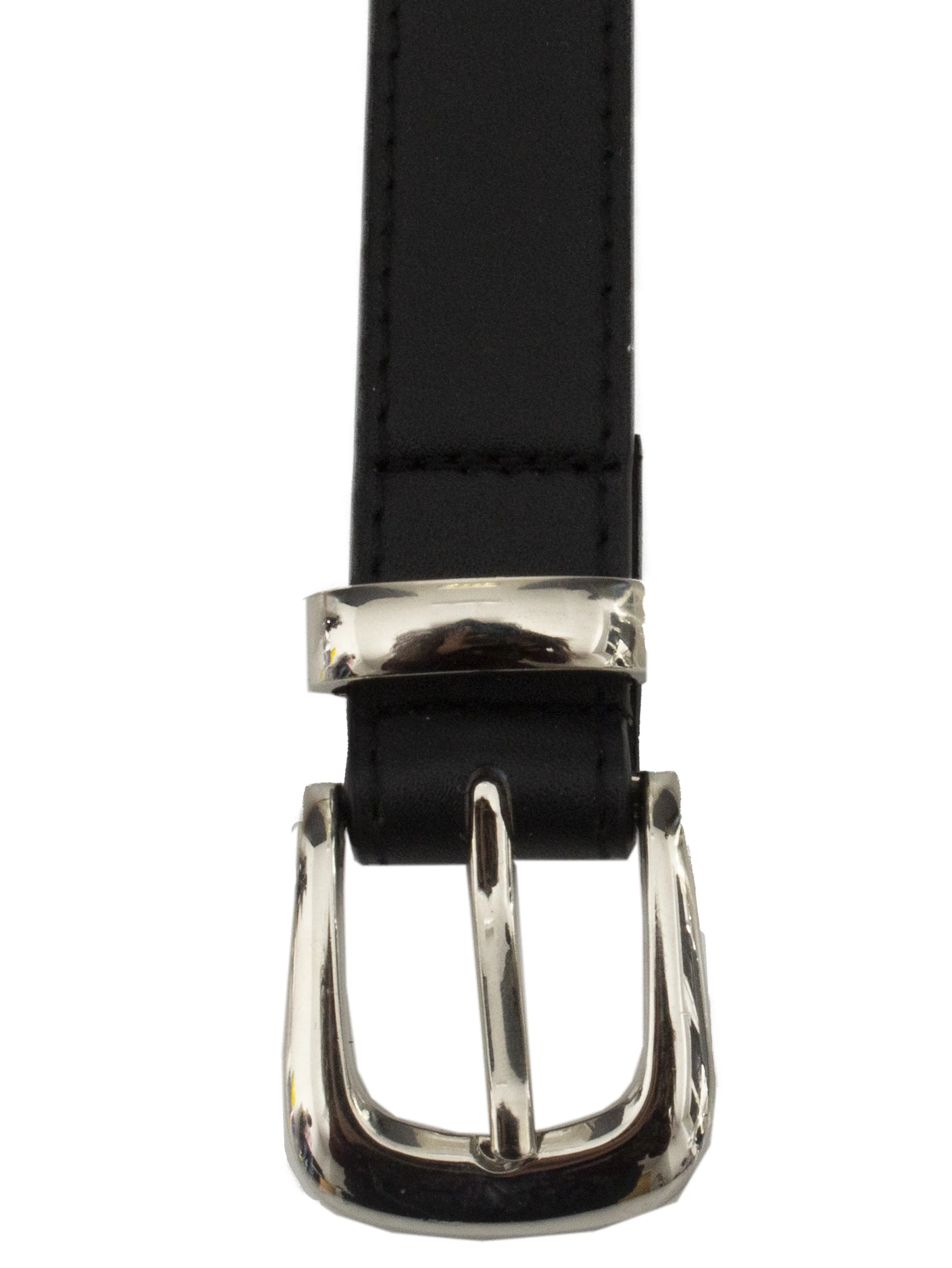 Womens Faux Leather Belt - Black - Image 5
