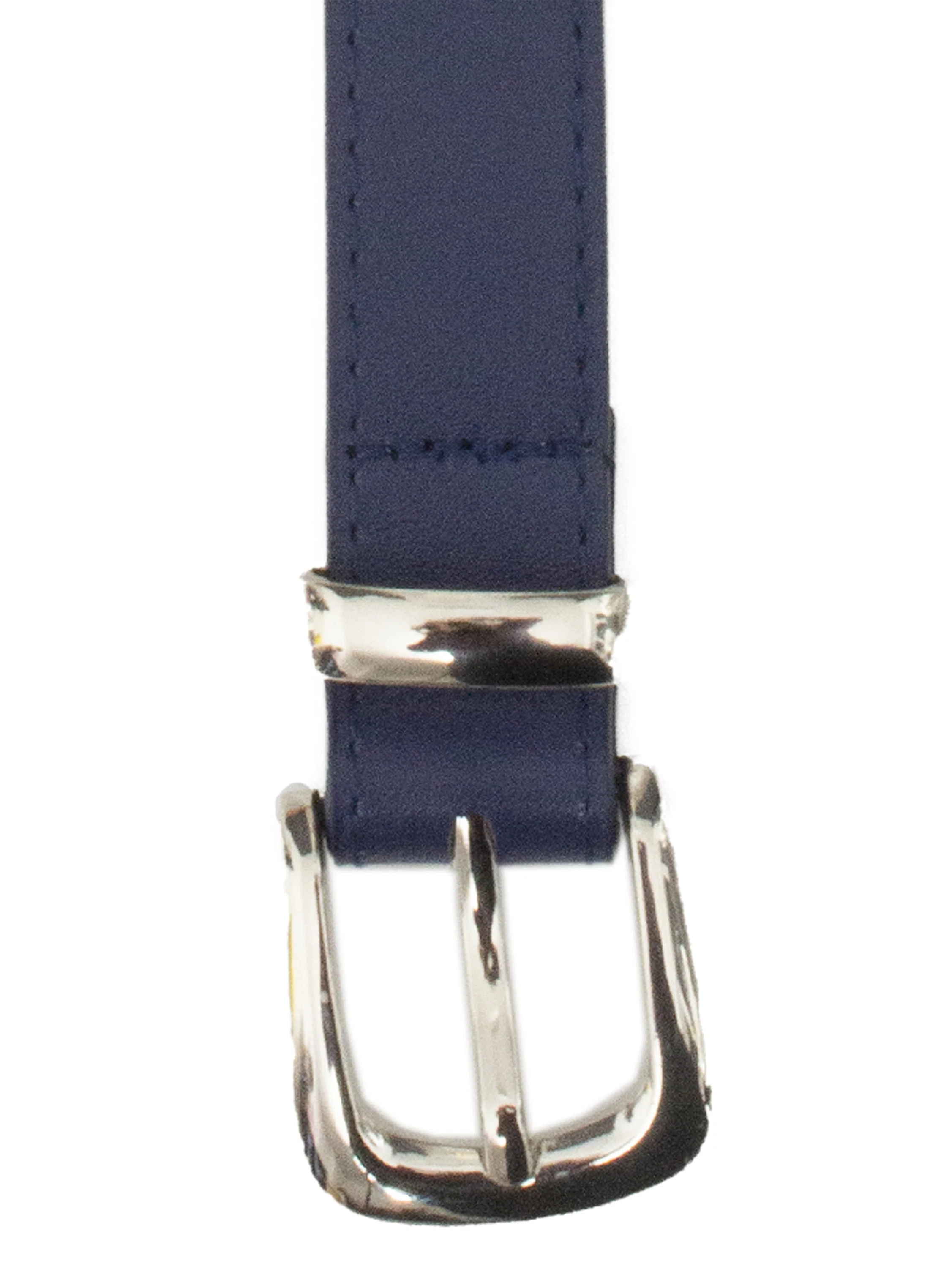 Womens Faux Leather Belt - Navy - Image 5