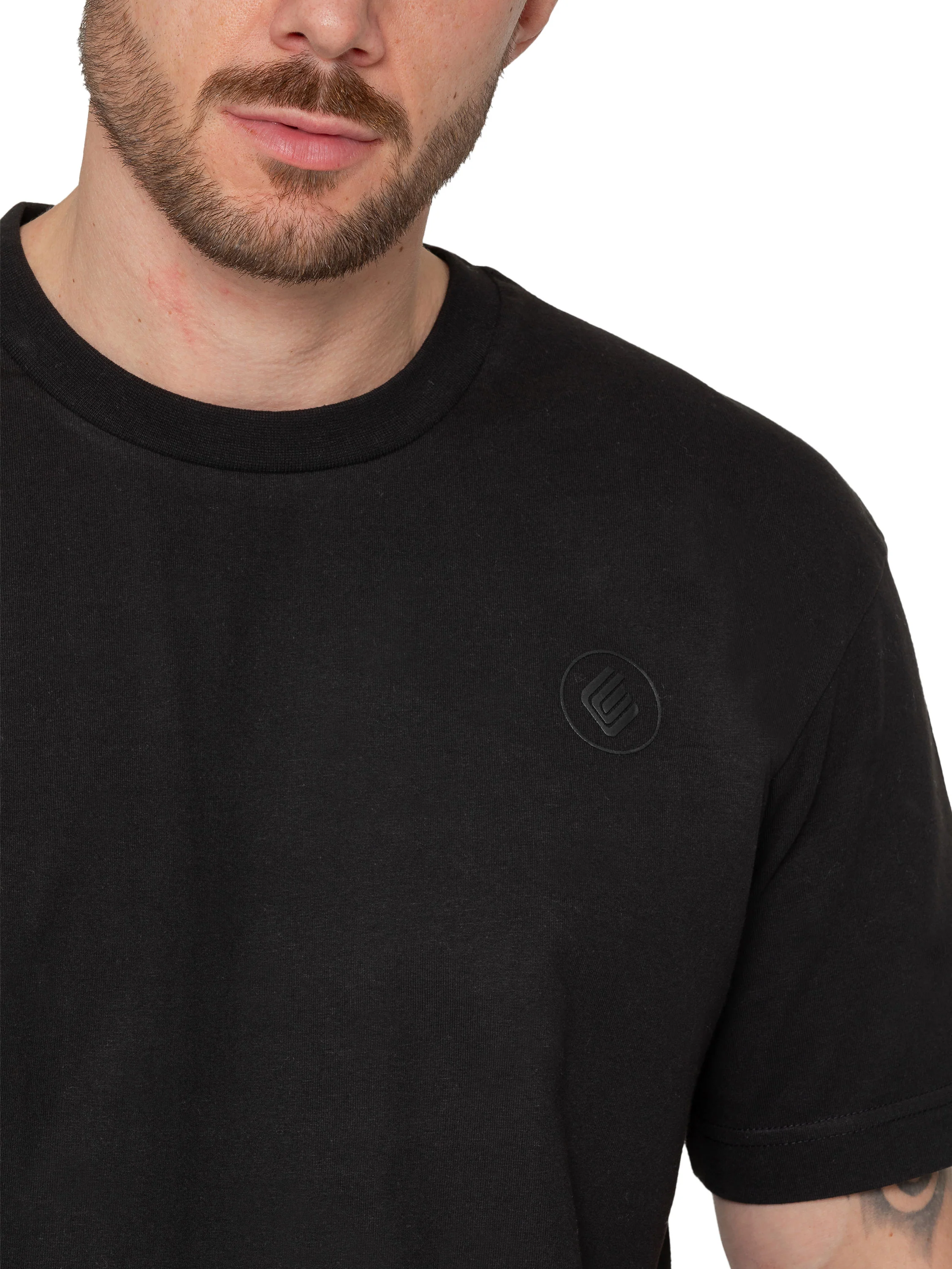 Wyatt Essential Oversized T-Shirt - Black - Image 4