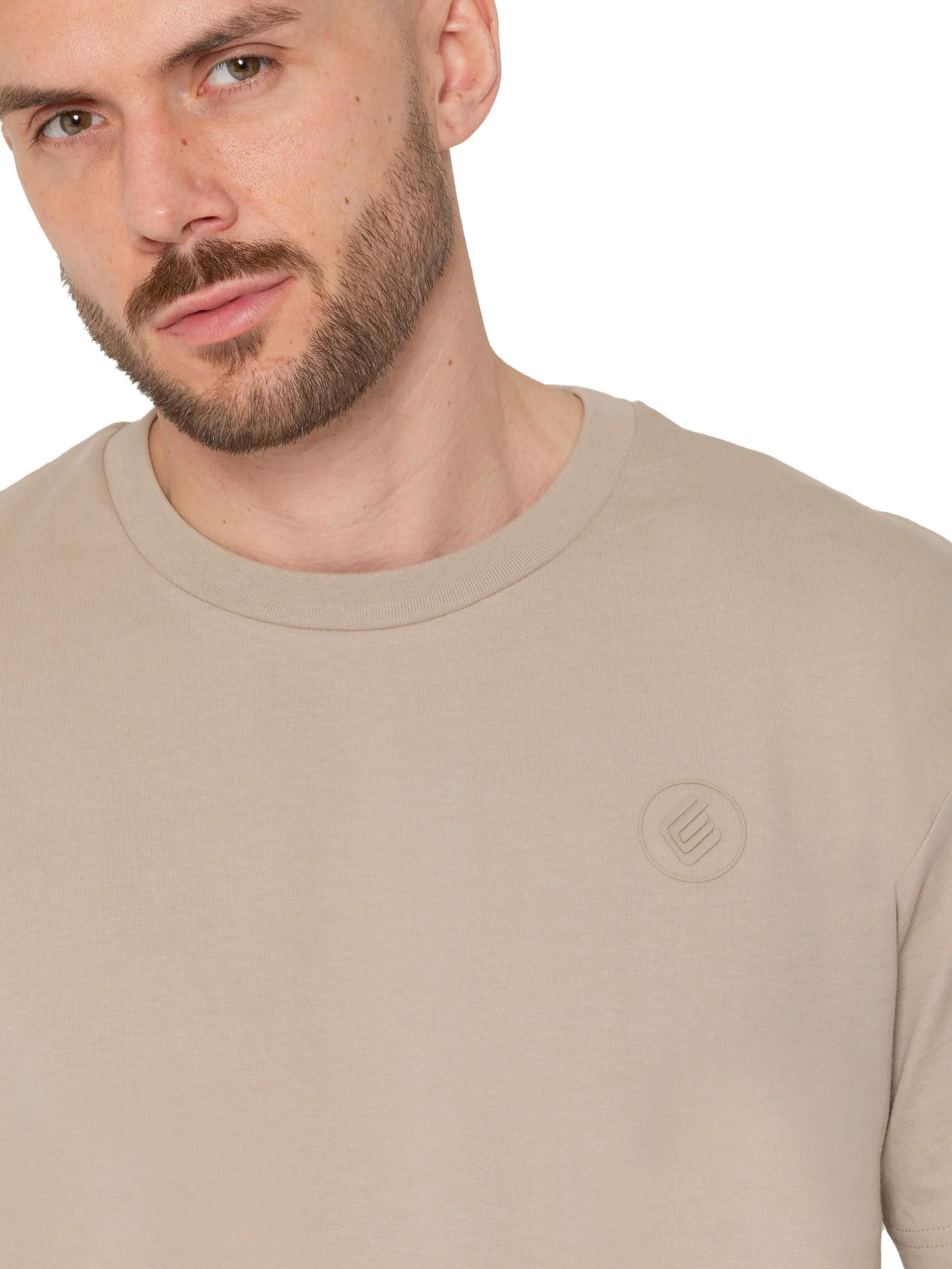 Wyatt Essential Oversized T-Shirt - Oatmeal - Image 4