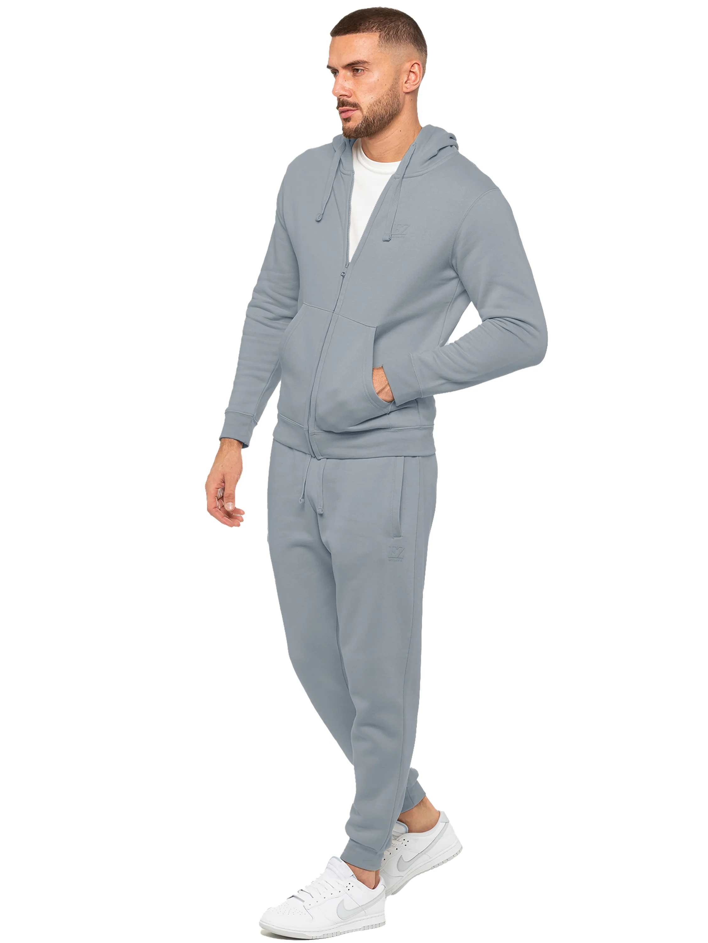 Zip Up Hoodie and Joggers Set - Coastal Blue - Image 2