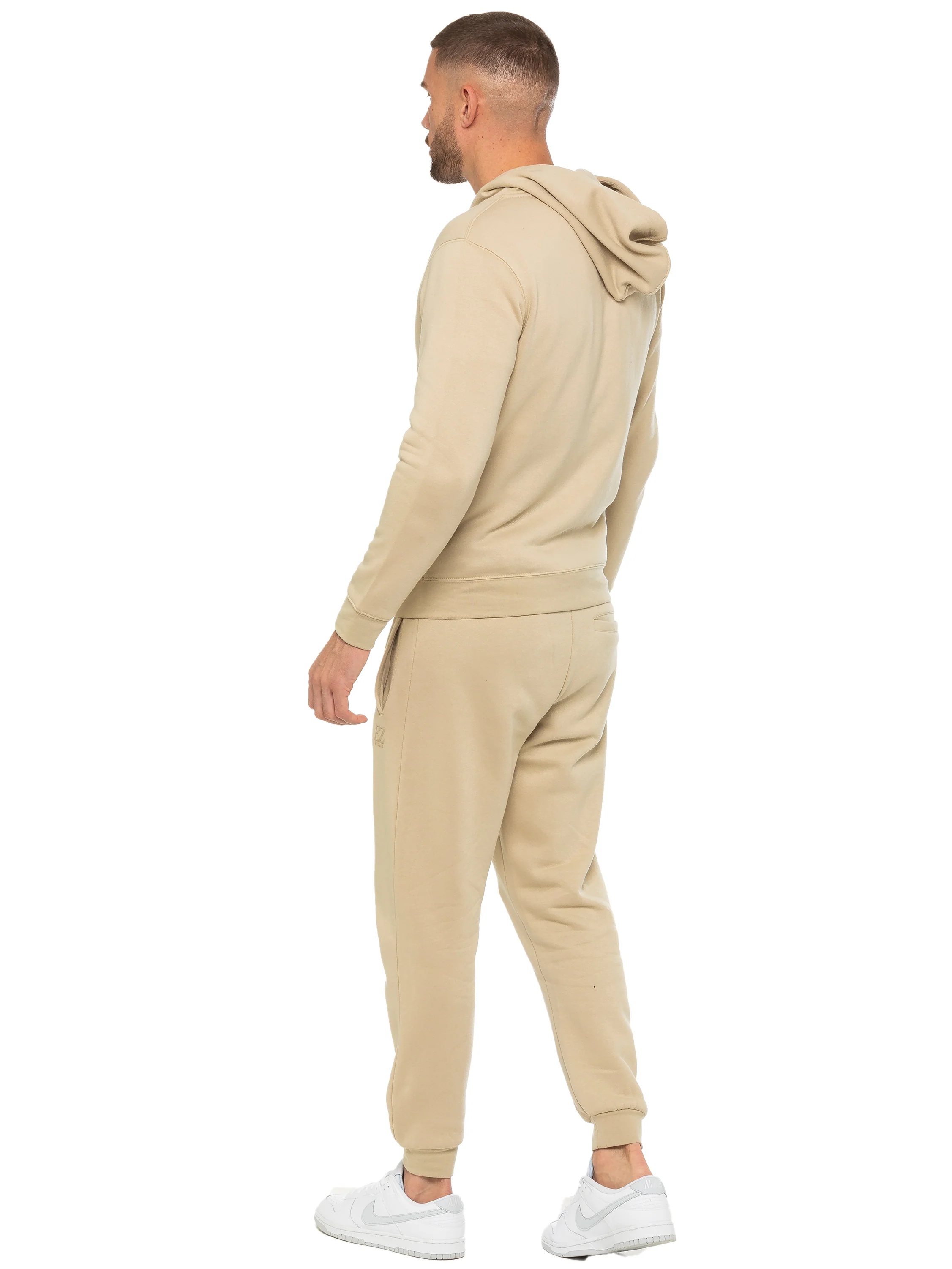 Zip Up Hoodie and Joggers Set - Stone - Image 4